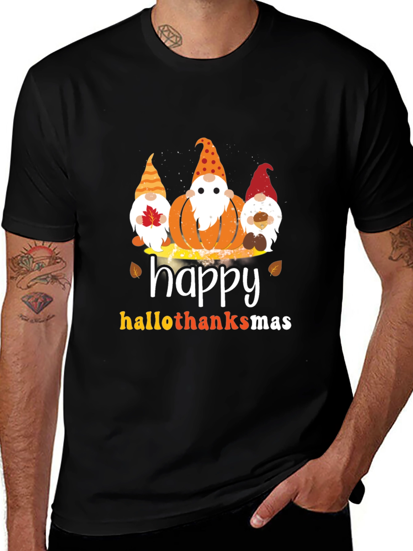 Variant 5 of Happy Hallothanksmas Gnome T-Shirt