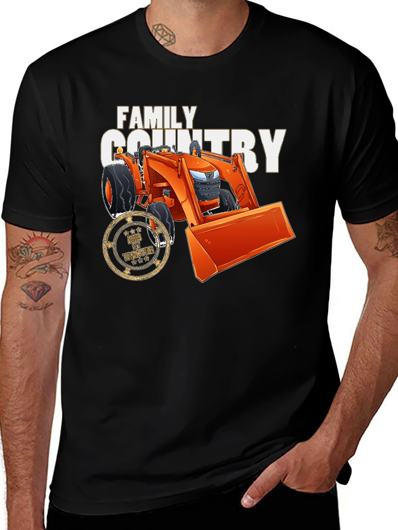 Variant 6 of Family Country Tractor T-Shirt - Farm Life