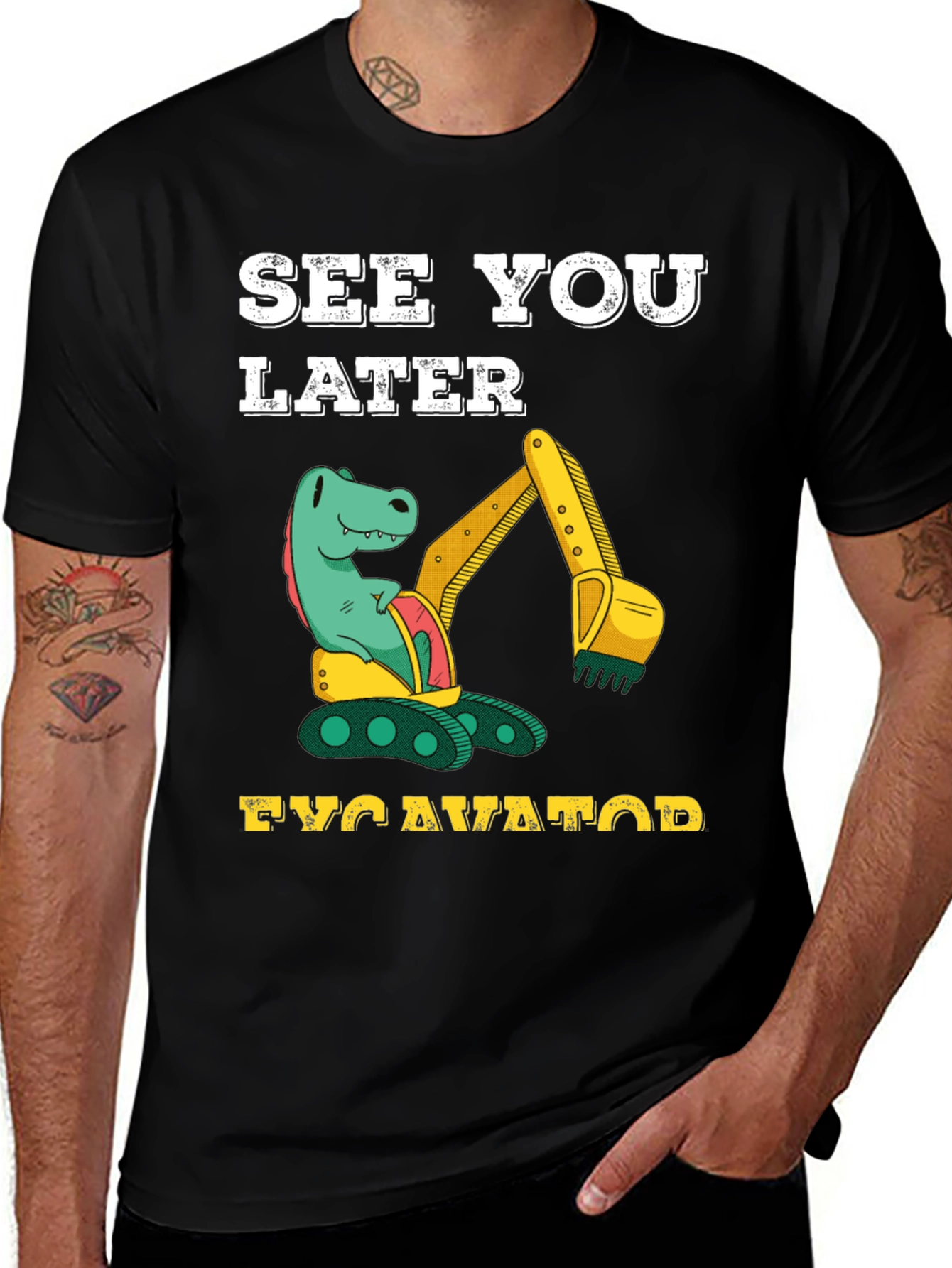 Variant 17 of Dinosaur Excavator T-Shirt - See You Later