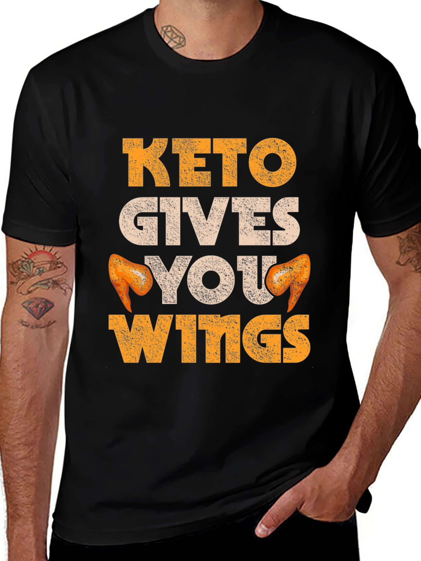Variant 4 of Keto Gives You Wings Graphic T-Shirt