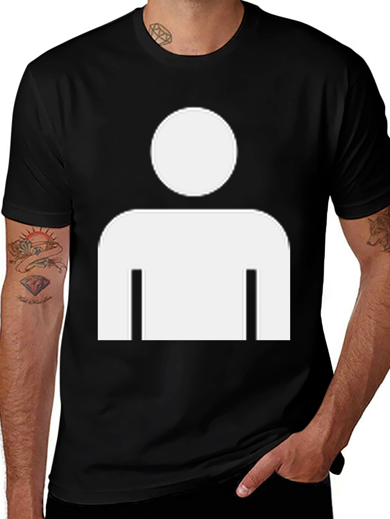 Ironman Silhouette T-Shirt - Black Cotton Tee