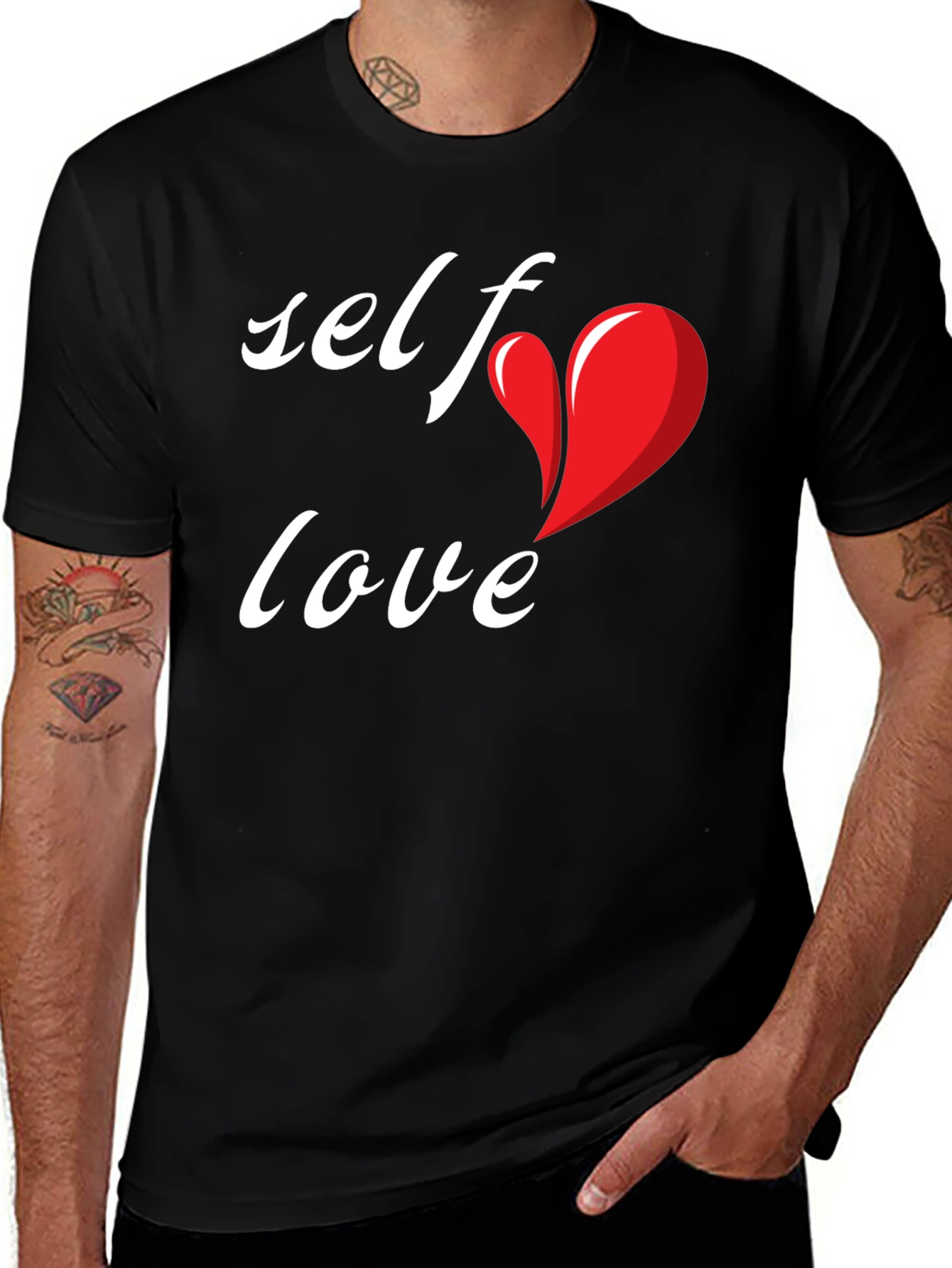 Variant 30 of Self Love Black Graphic Tee - Express Yourself