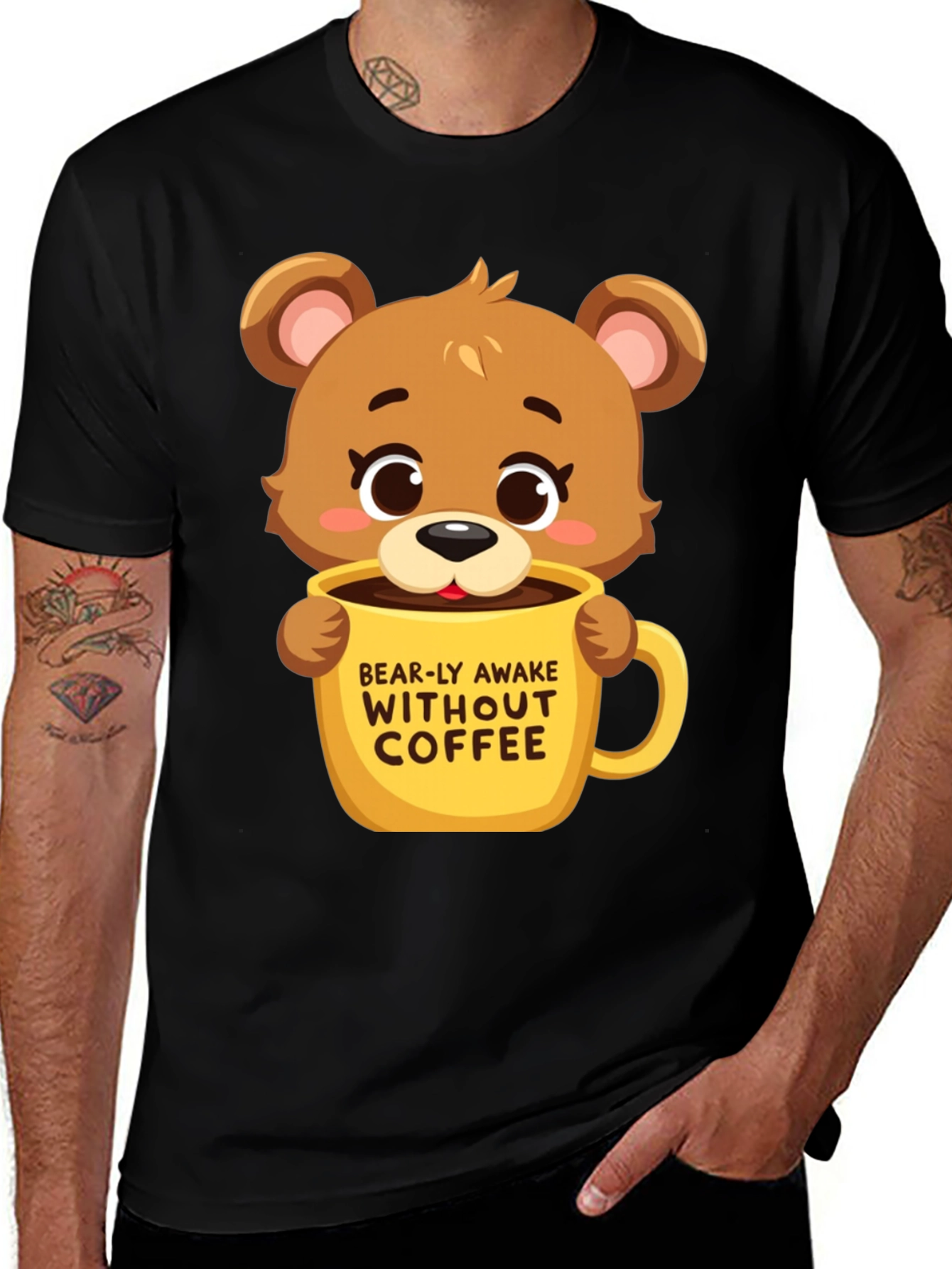 Variant 10 of Bearly Awake Coffee T-Shirt