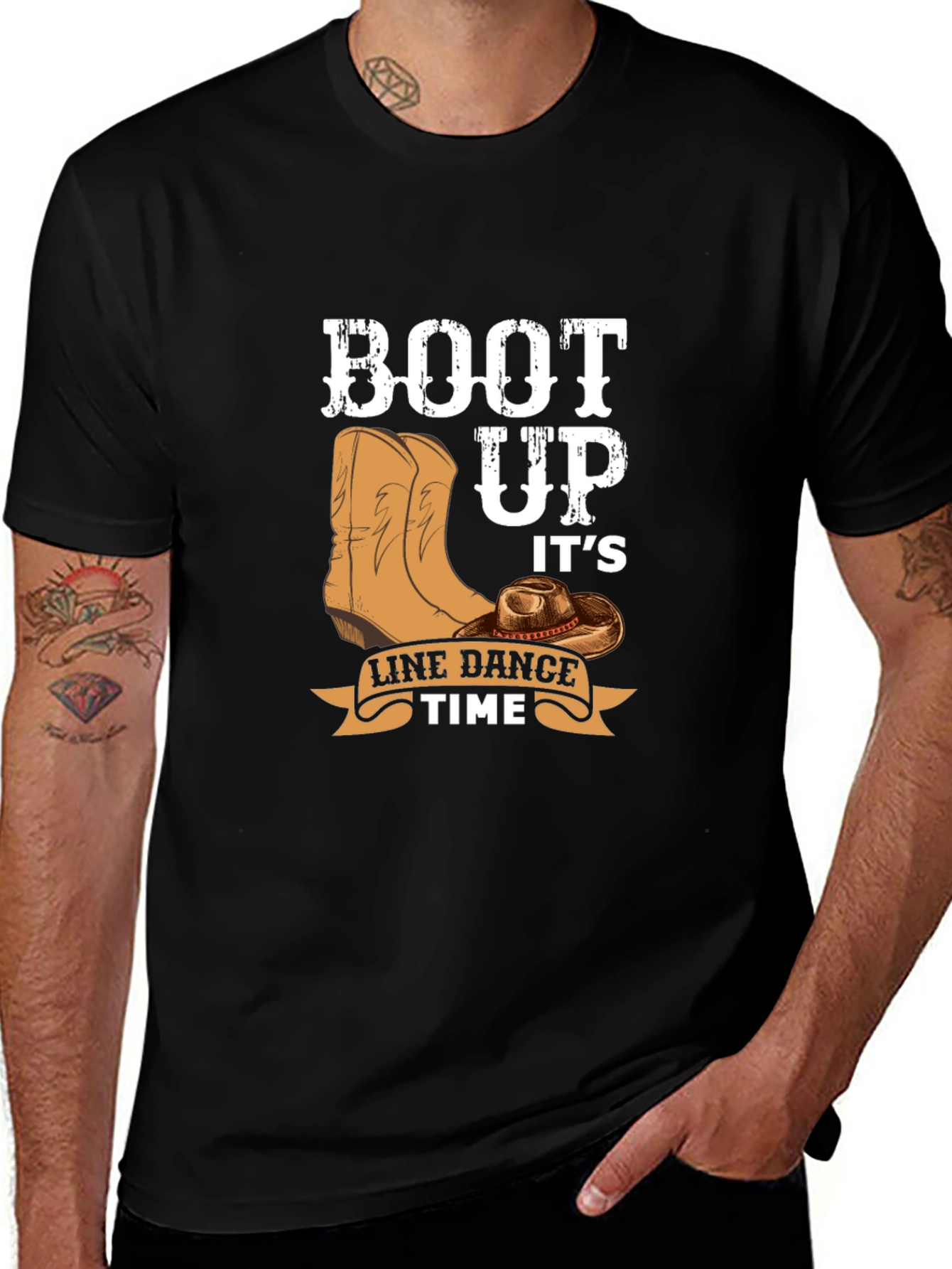 Boot Up Line Dance T-Shirt - Country Western Style