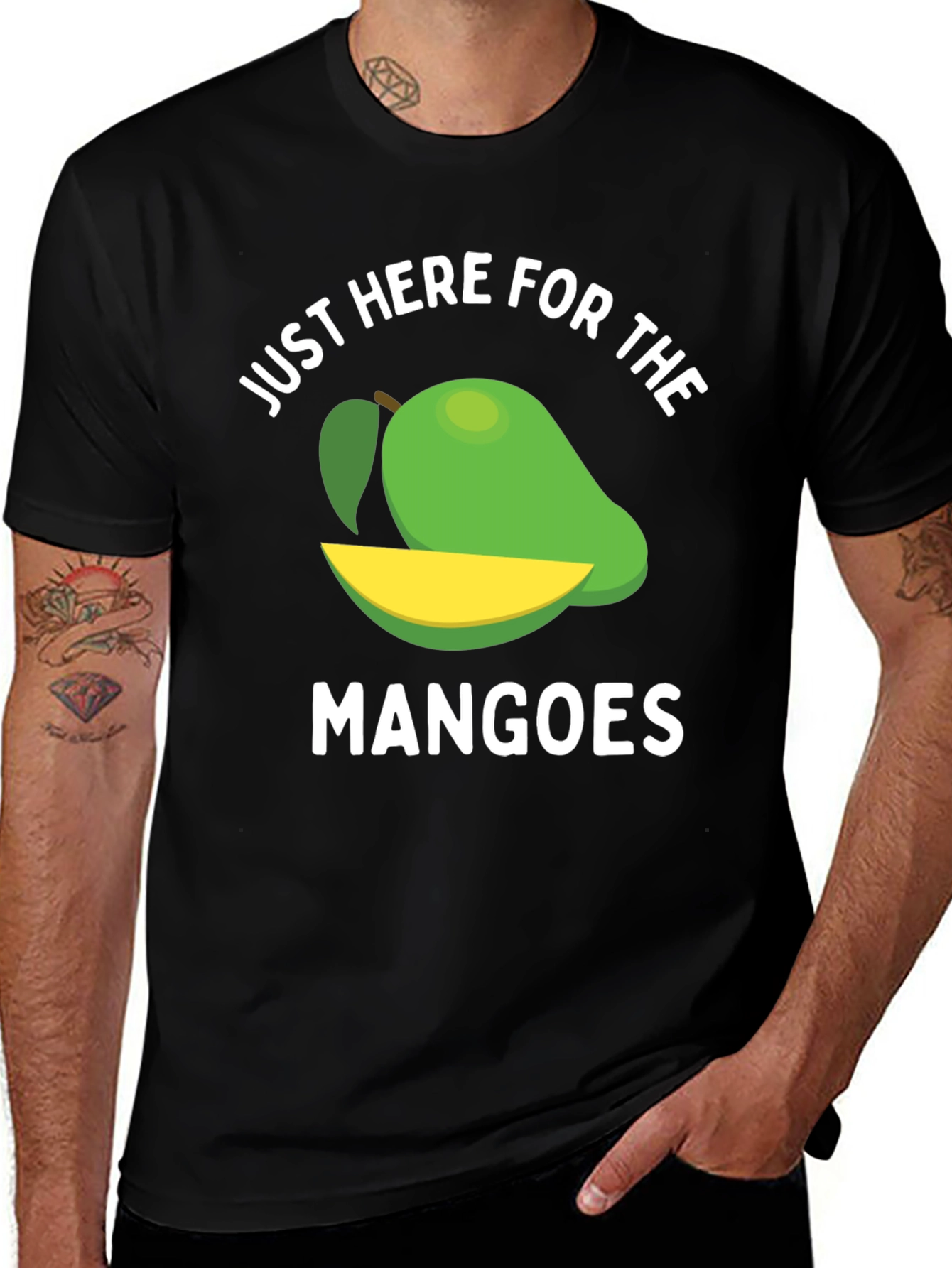 Just Here for the Mangoes Graphic T-Shirt