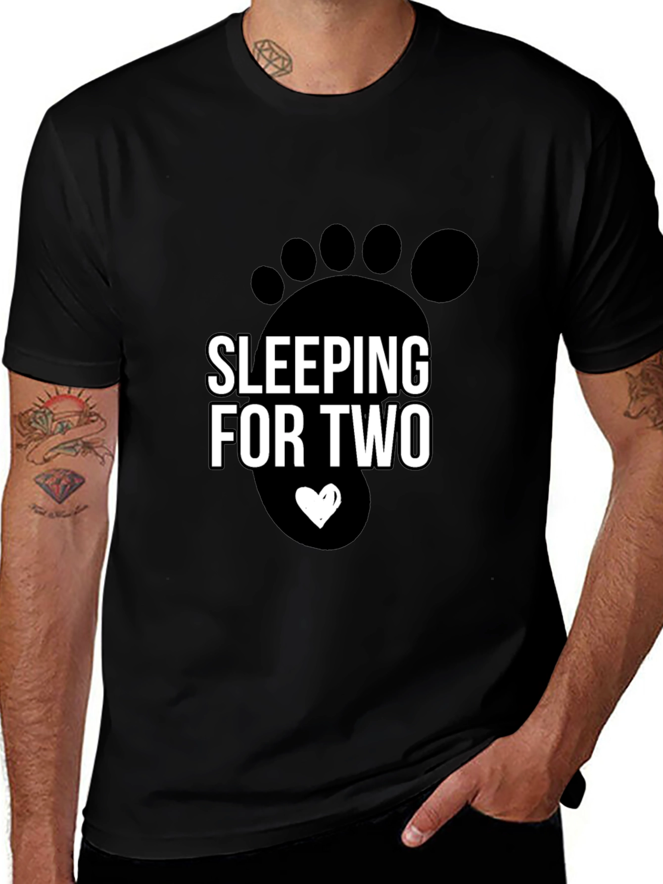 Sleeping For Two Pregnancy Announcement T-Shirt