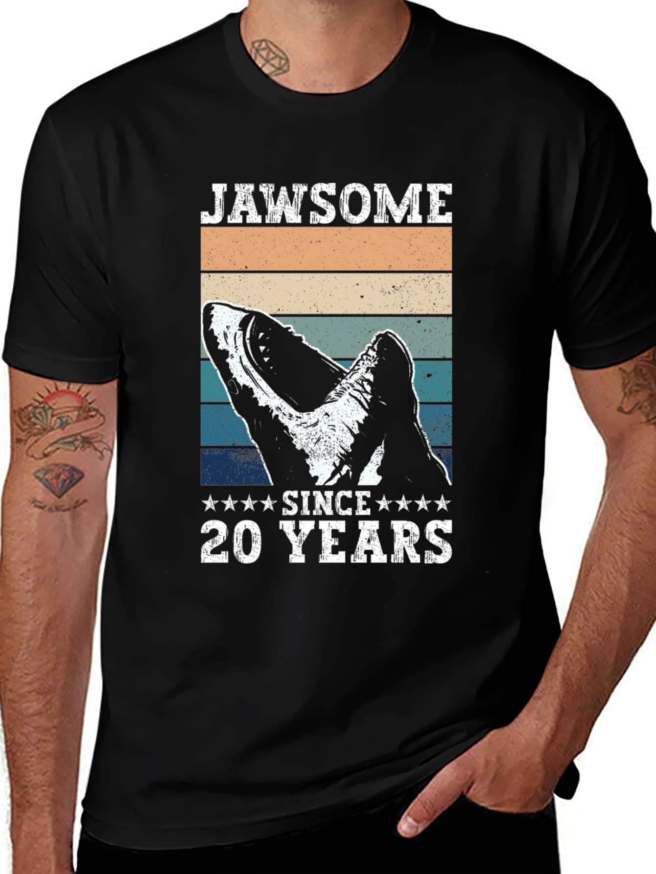 Variant 18 of Jawsome Since 20 Years Shark T-Shirt