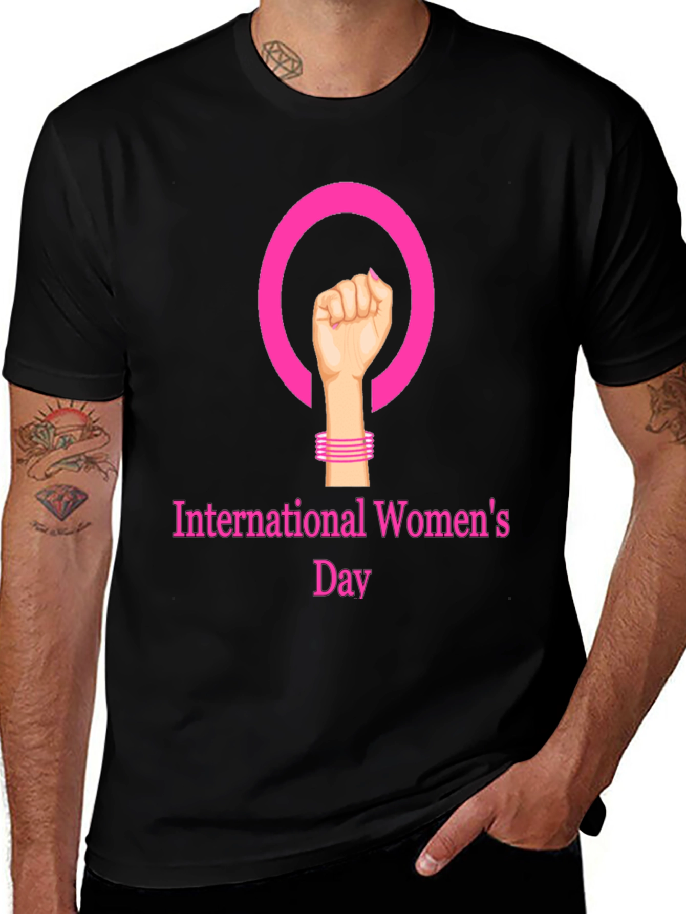 International Women's Day Black T-Shirt