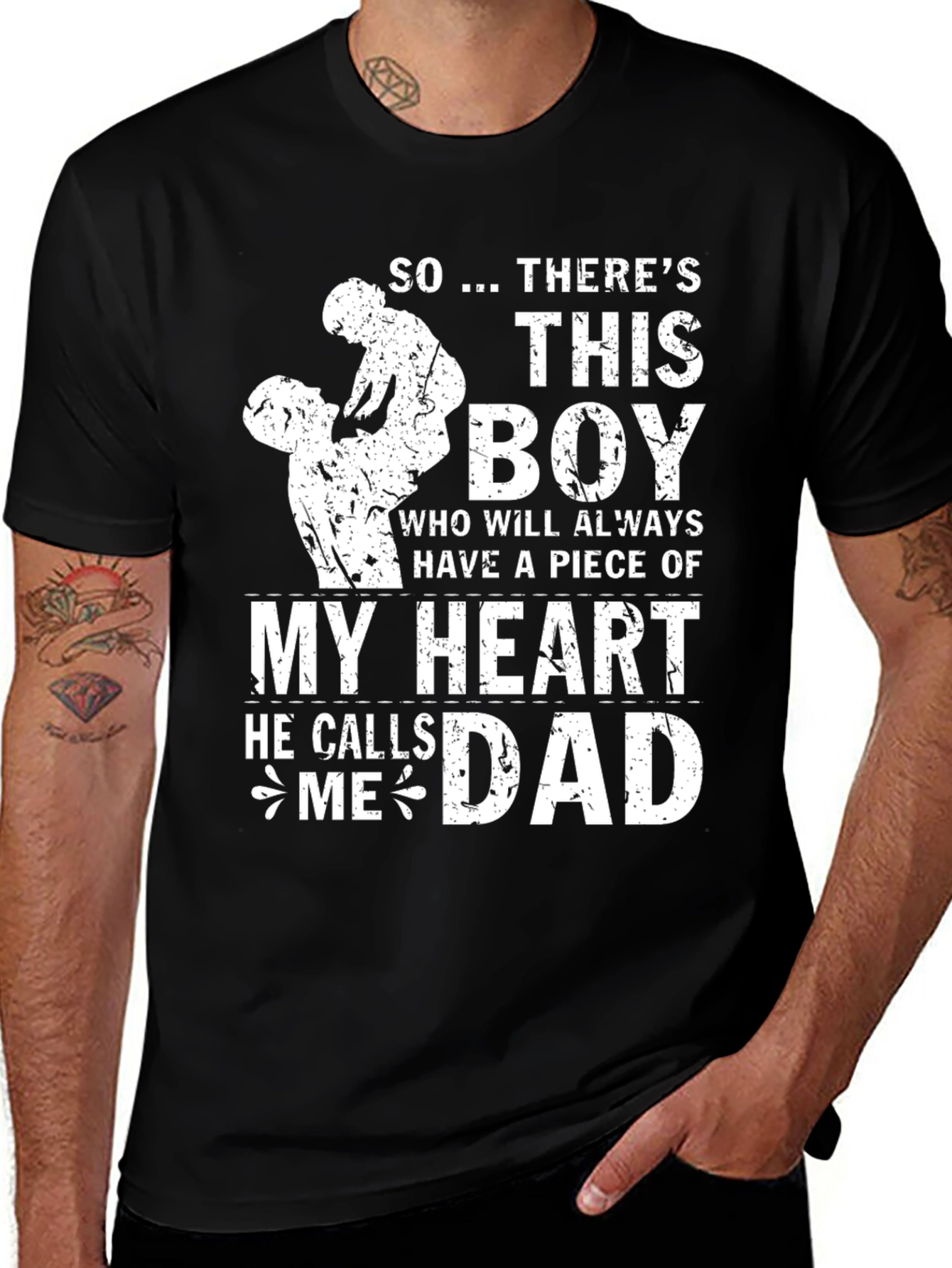 Variant 17 of Dad & Son T-Shirt - Piece of My Heart, He Calls Me Dad