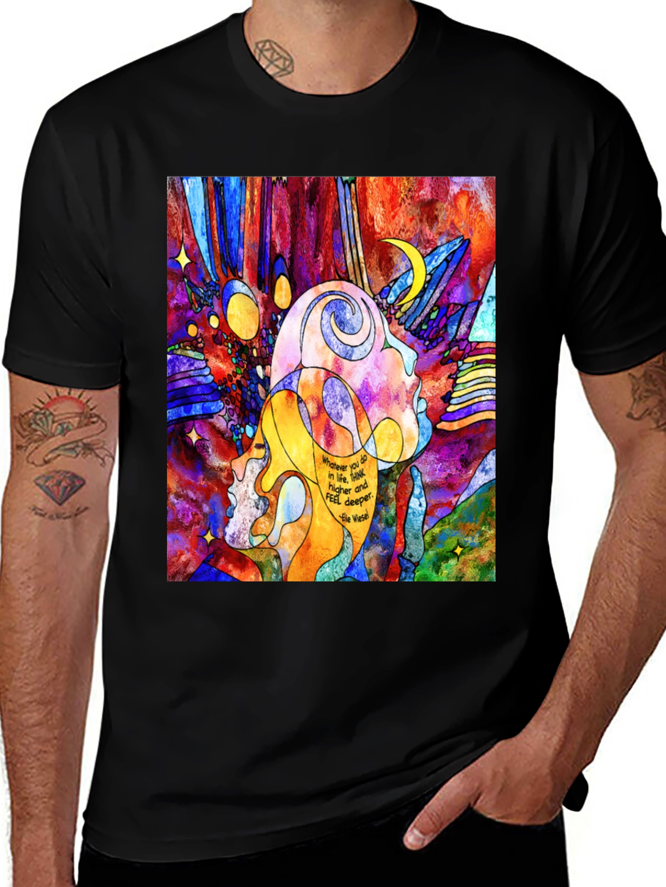 Variant 4 of Psychedelic Abstract Art Graphic Tee