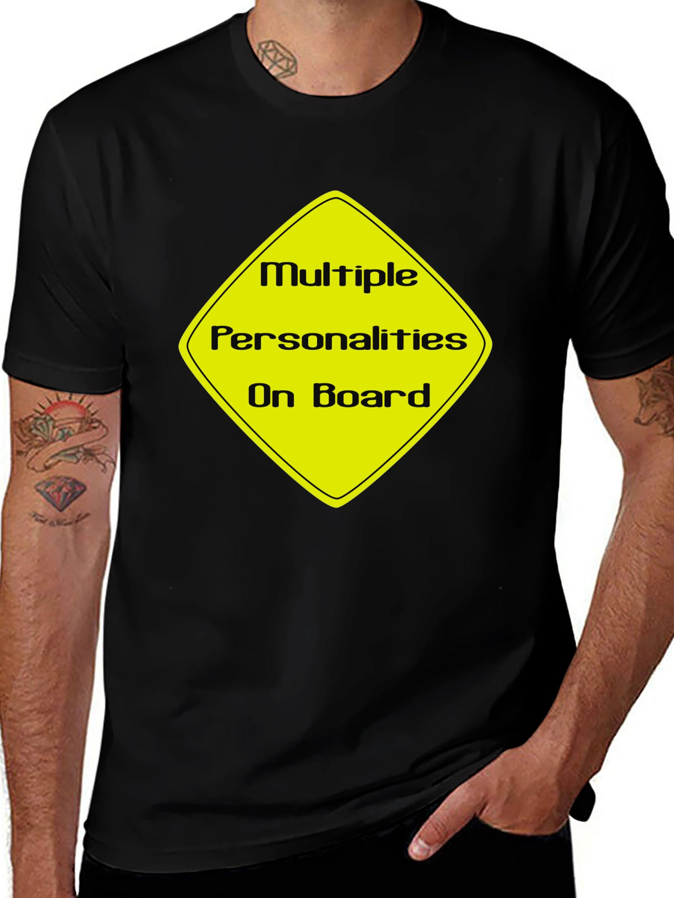 Variant 27 of Multiple Personalities On Board Novelty T-Shirt