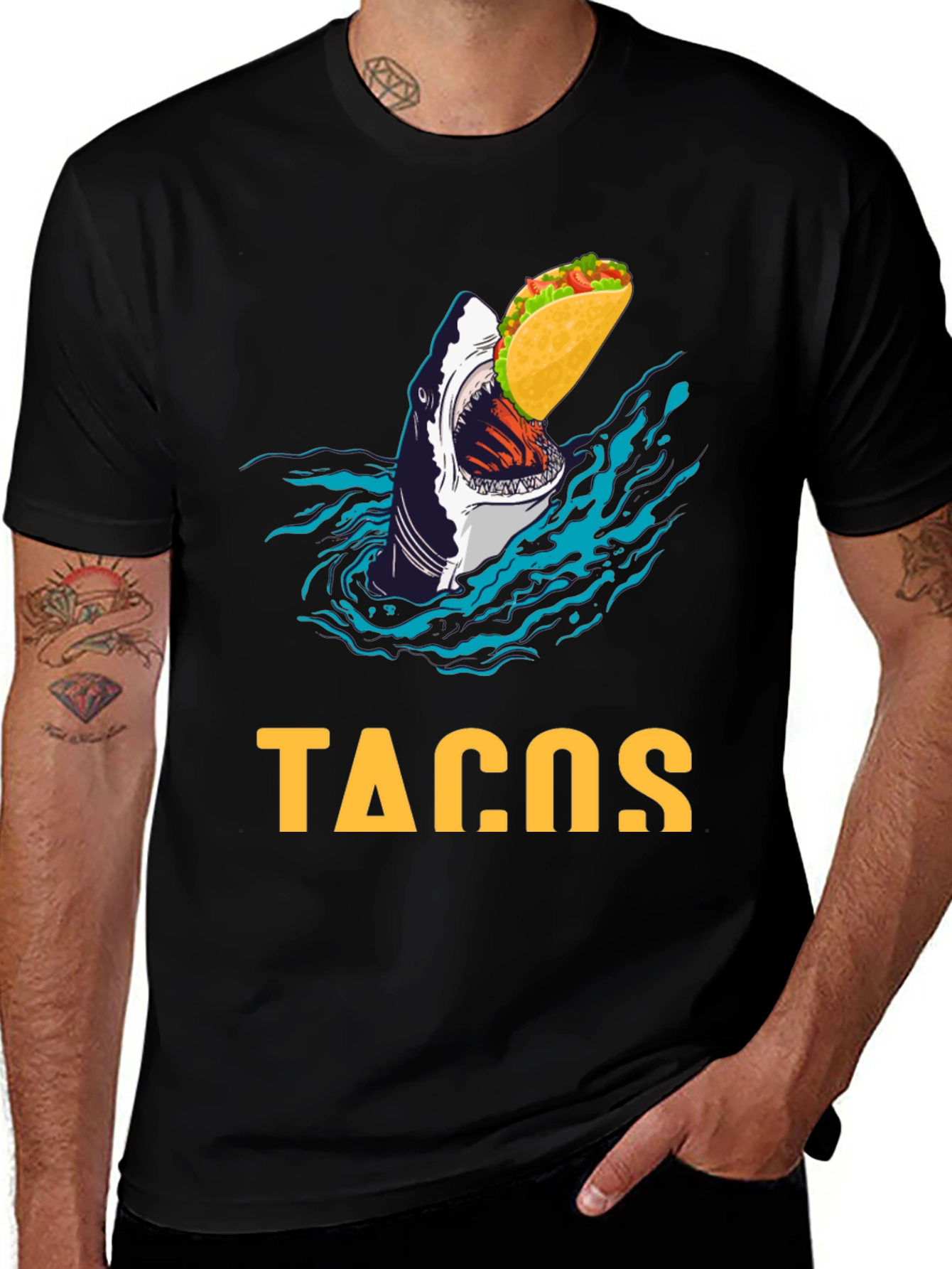 Variant 9 of Shark Taco Graphic Tee