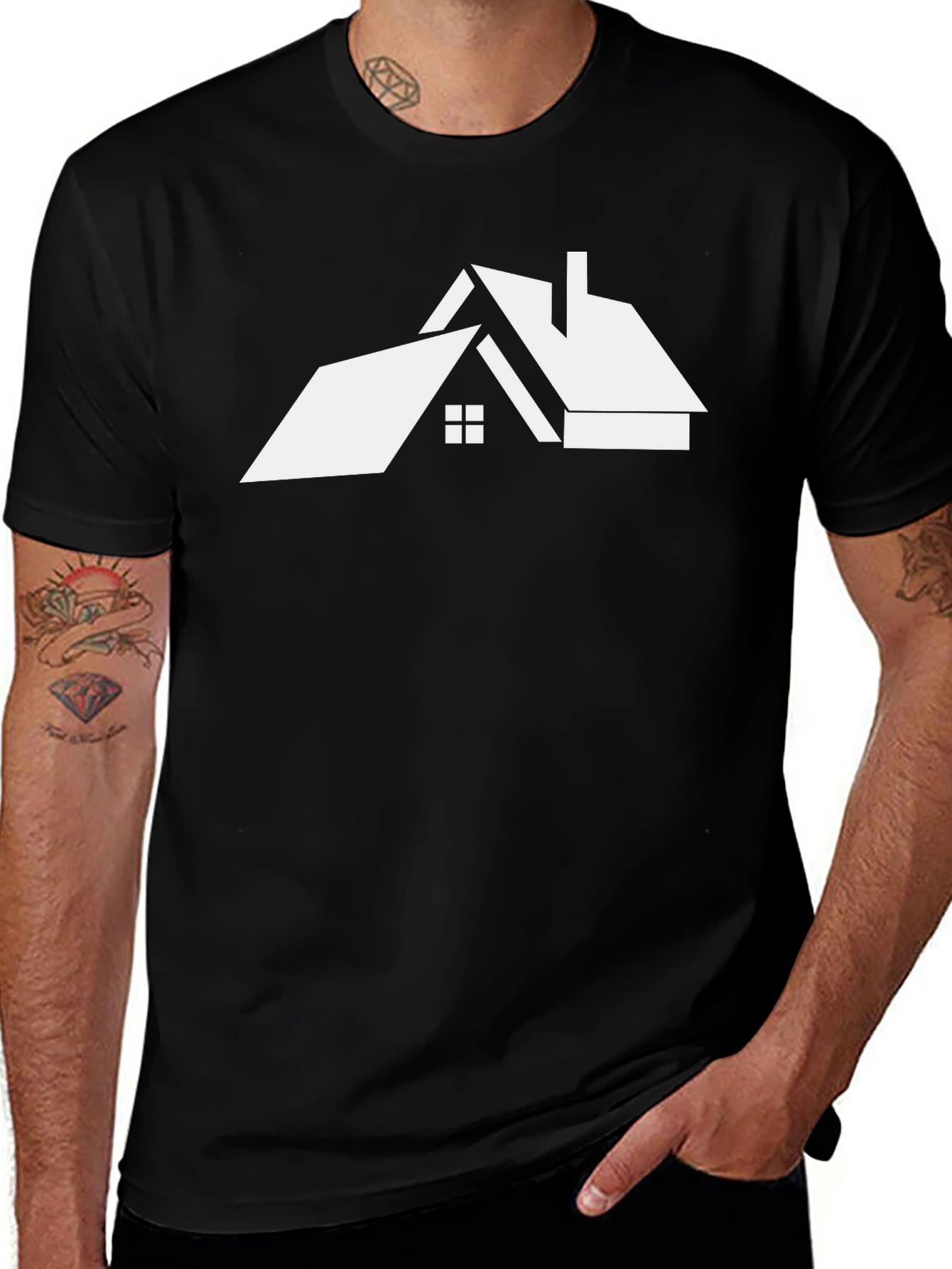 Variant 16 of House Graphic Tee - Modern Minimalist Design