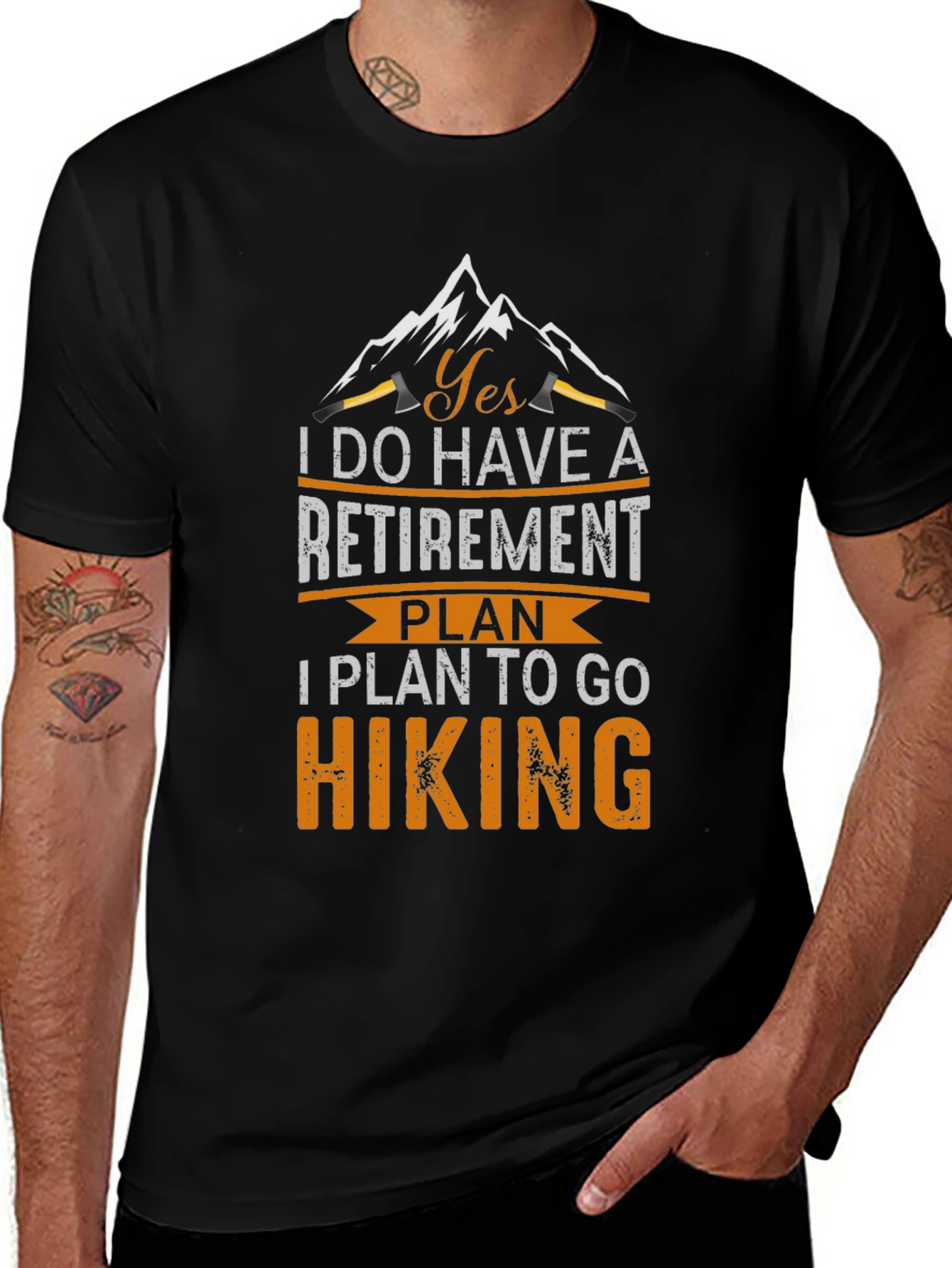 Variant 3 of Hiking Retirement Plan T-Shirt