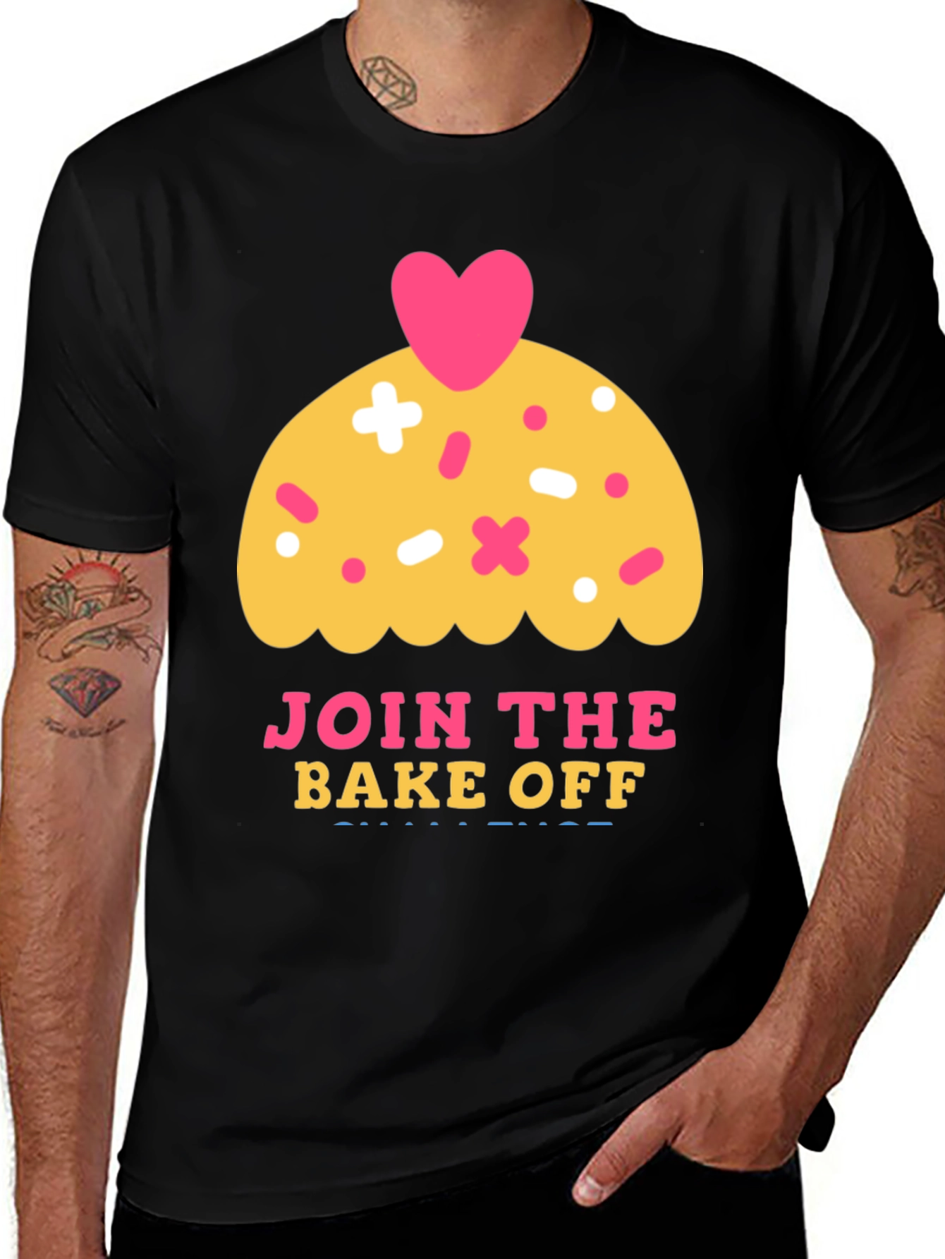 Variant 8 of Join the Bake Off T-Shirt - Cupcake Design