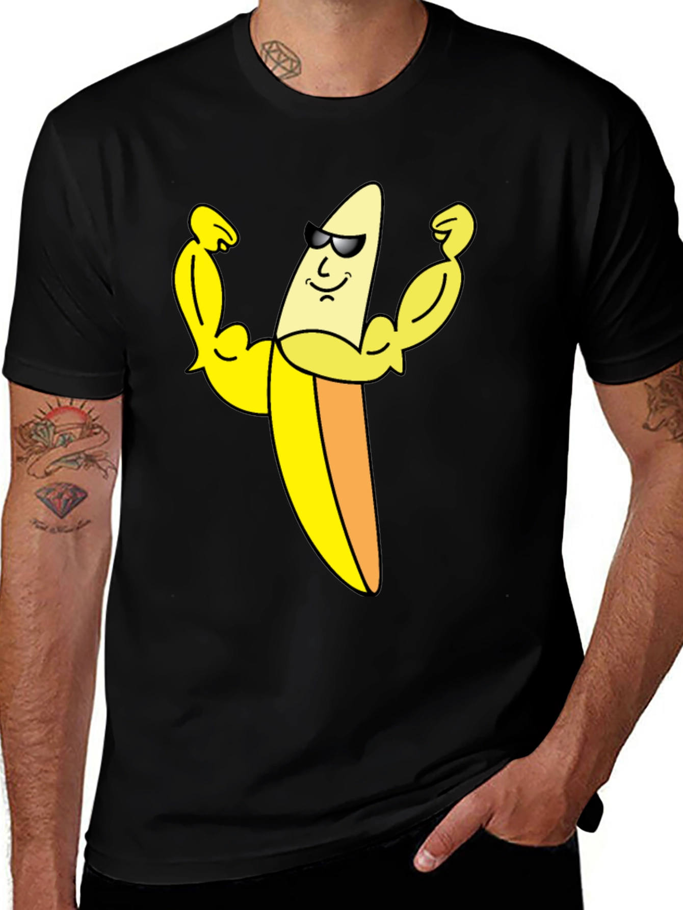 Variant 22 of Funny Banana Muscle Shirt - Gym Humor Tee