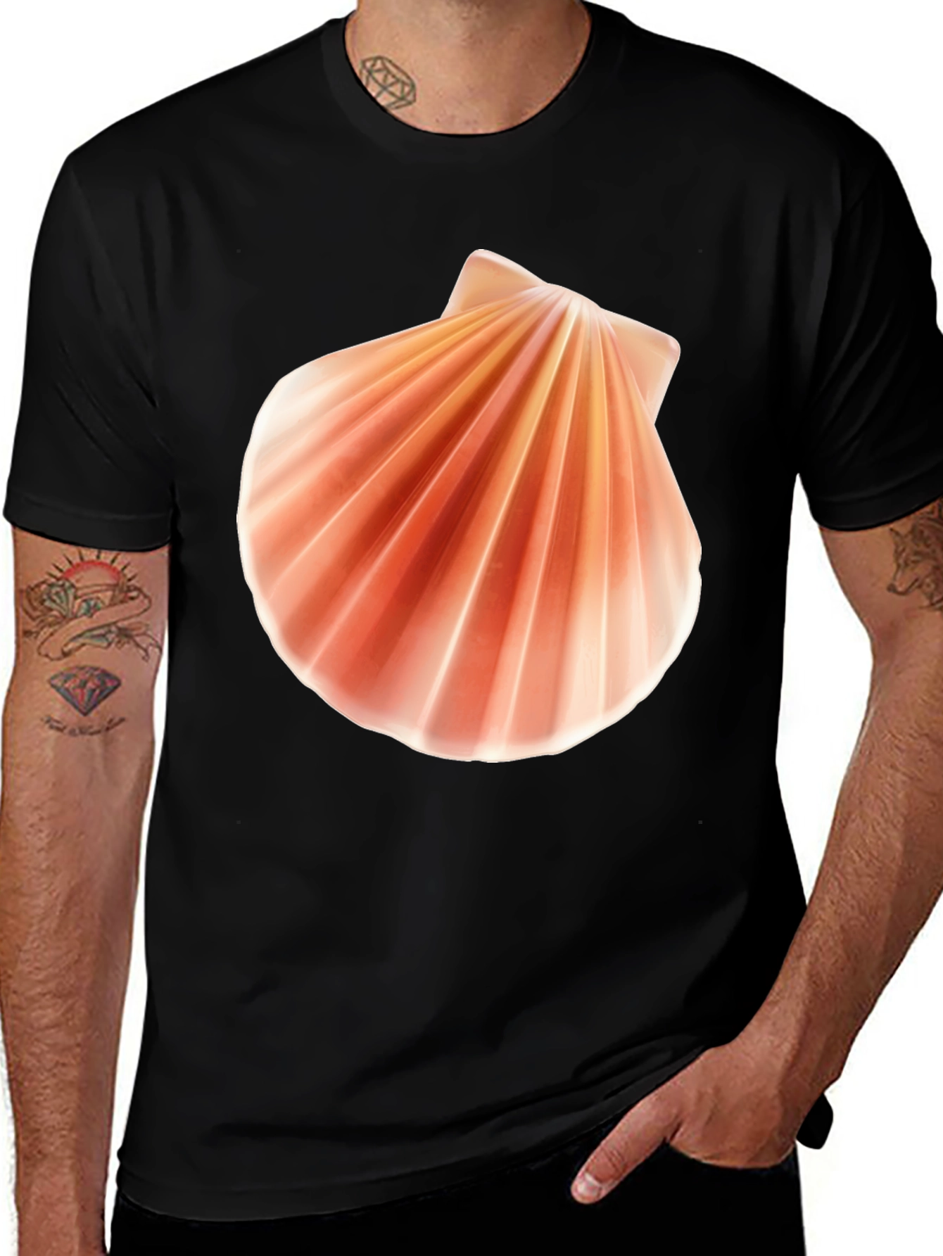Variant 24 of Shell Graphic Tee - Beach Vibes