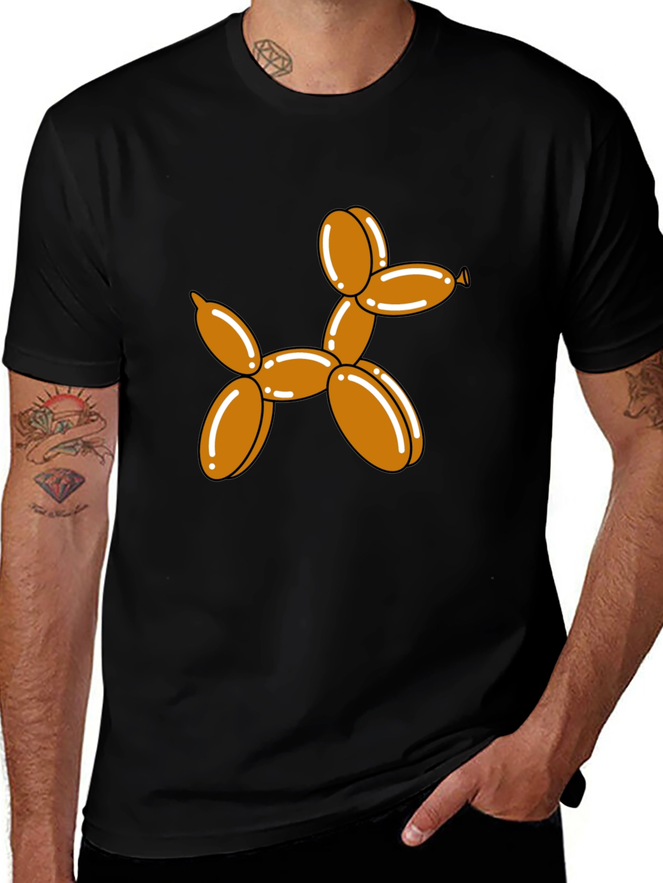 Variant 16 of Balloon Dog Graphic Tee - Stylish & Fun!