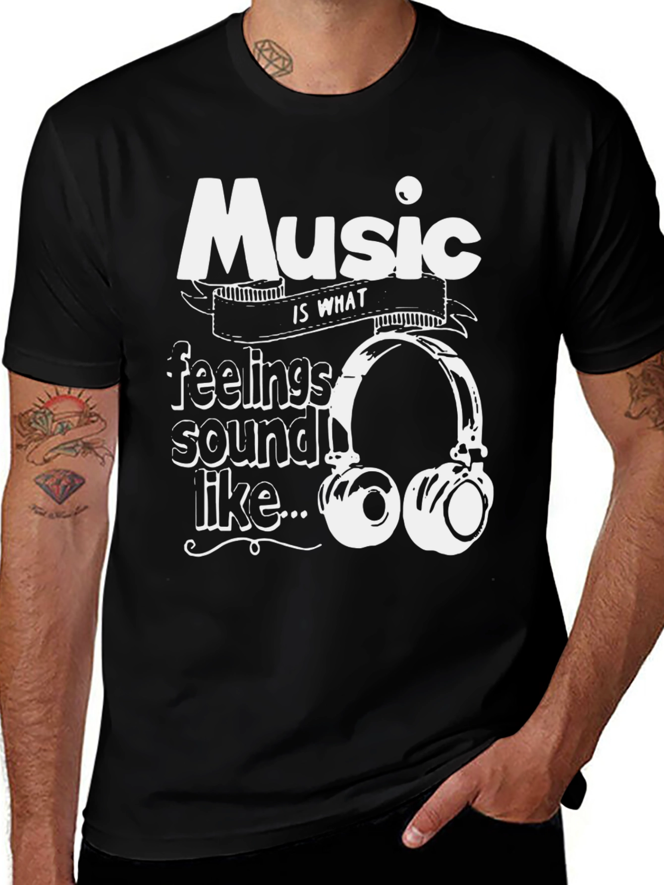 Variant 2 of Music is What Feelings Sound Like T-Shirt