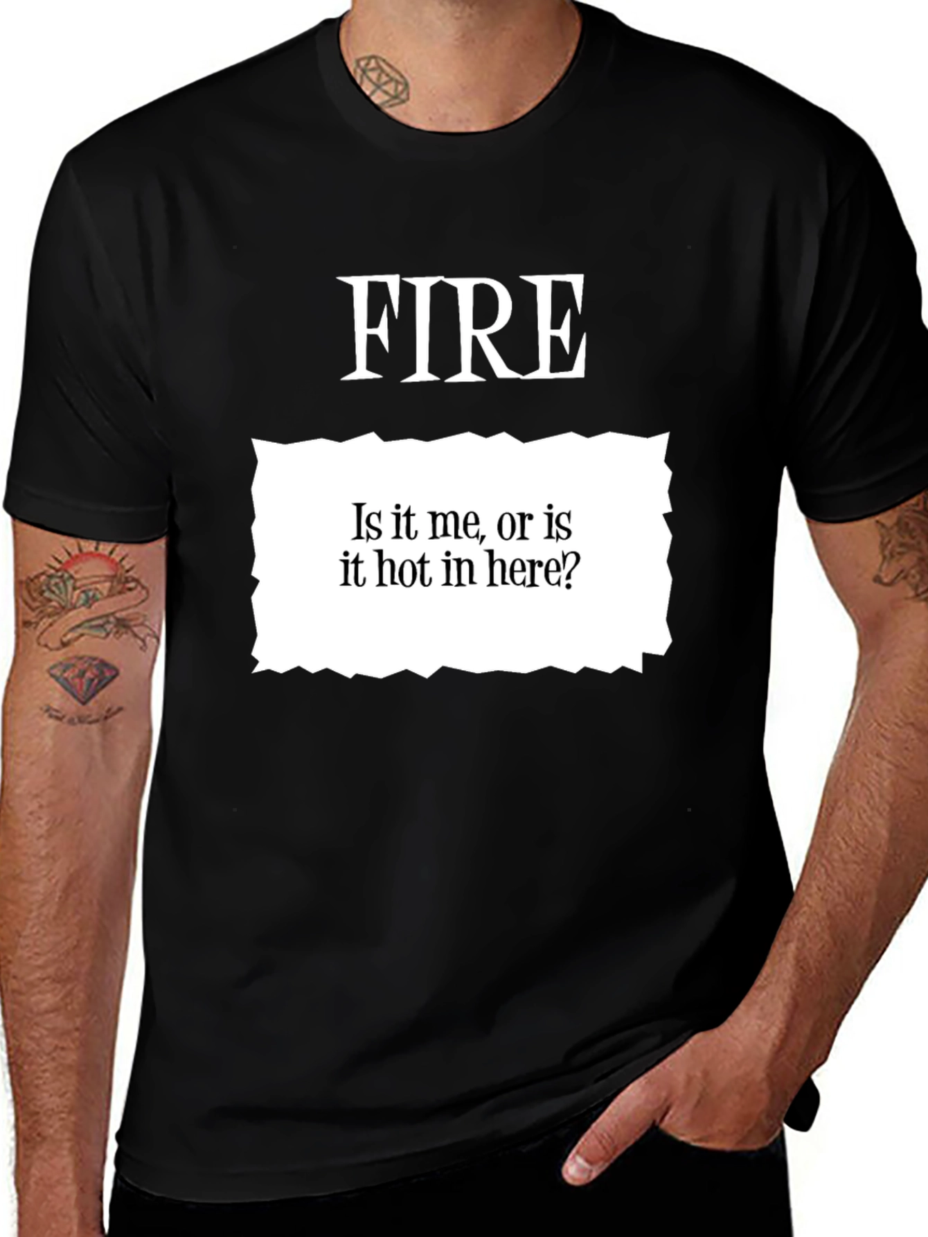 Variant 25 of Funny FIRE T-Shirt - Is It Hot In Here?
