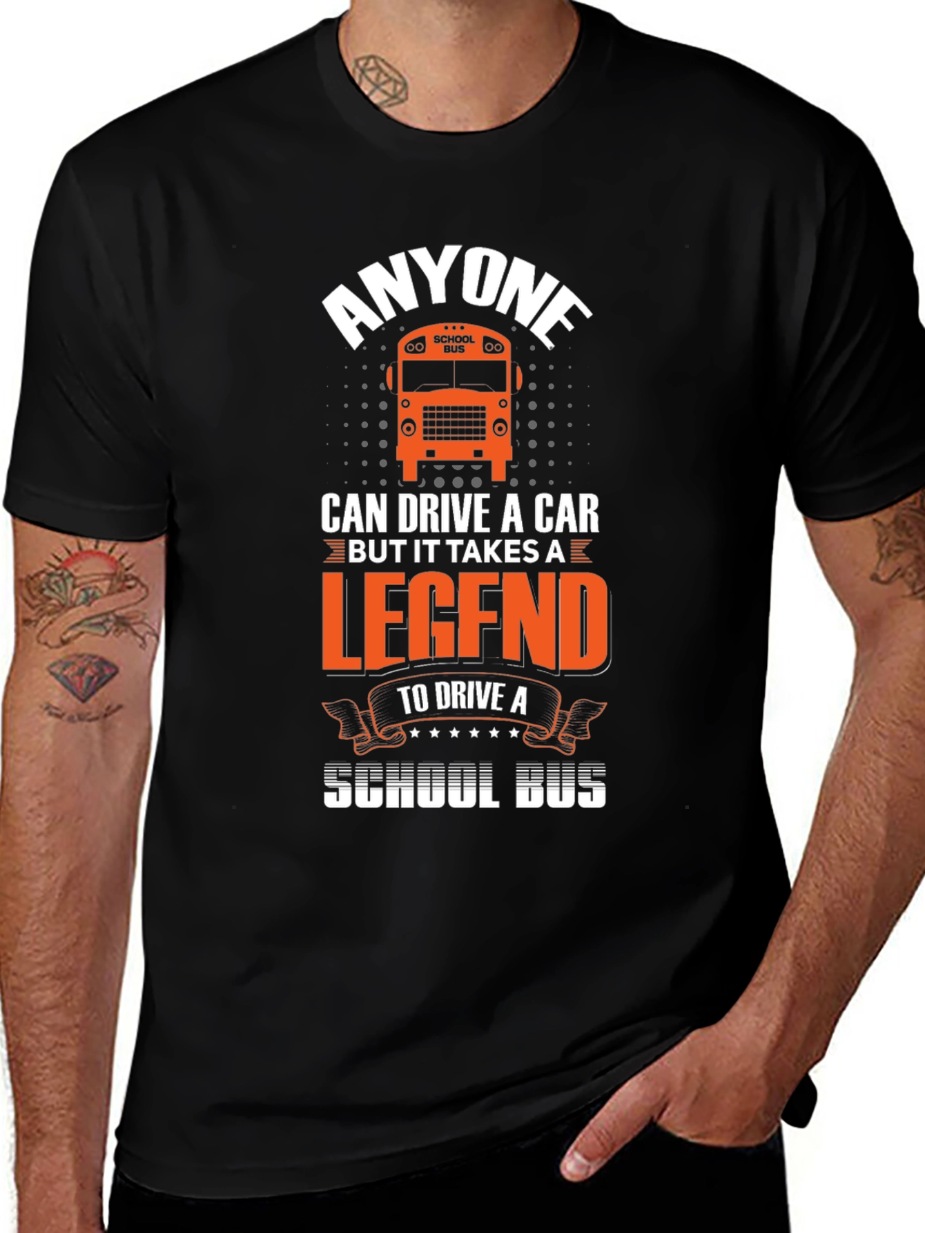 Variant 22 of School Bus Driver Legend Graphic T-Shirt