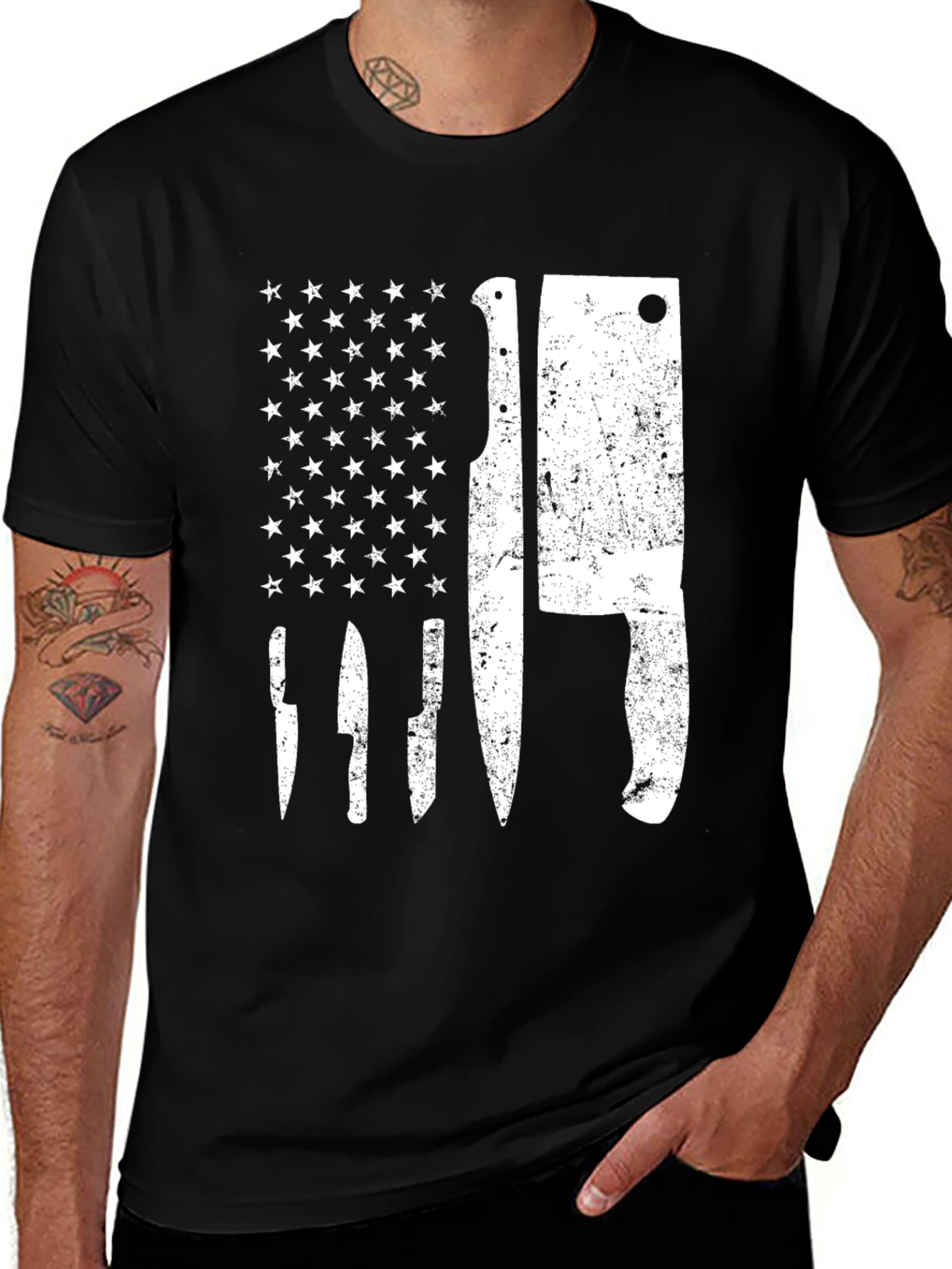 Variant 27 of Butcher USA Flag T-Shirt