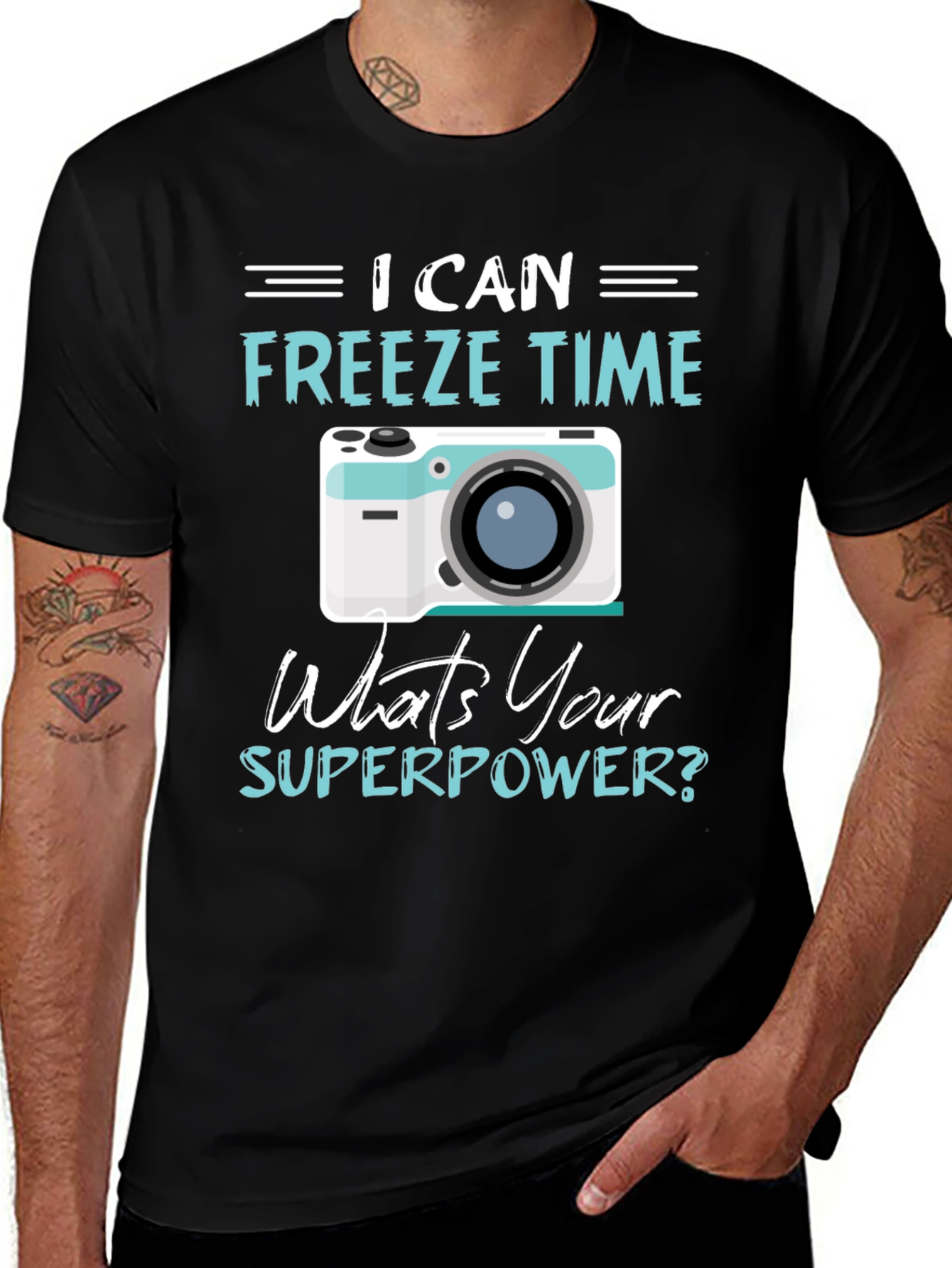 Variant 23 of Freeze Time Camera Graphic T-Shirt
