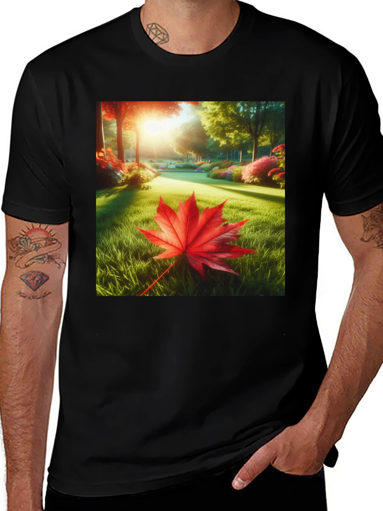 Variant 14 of Autumn Leaf Graphic T-Shirt