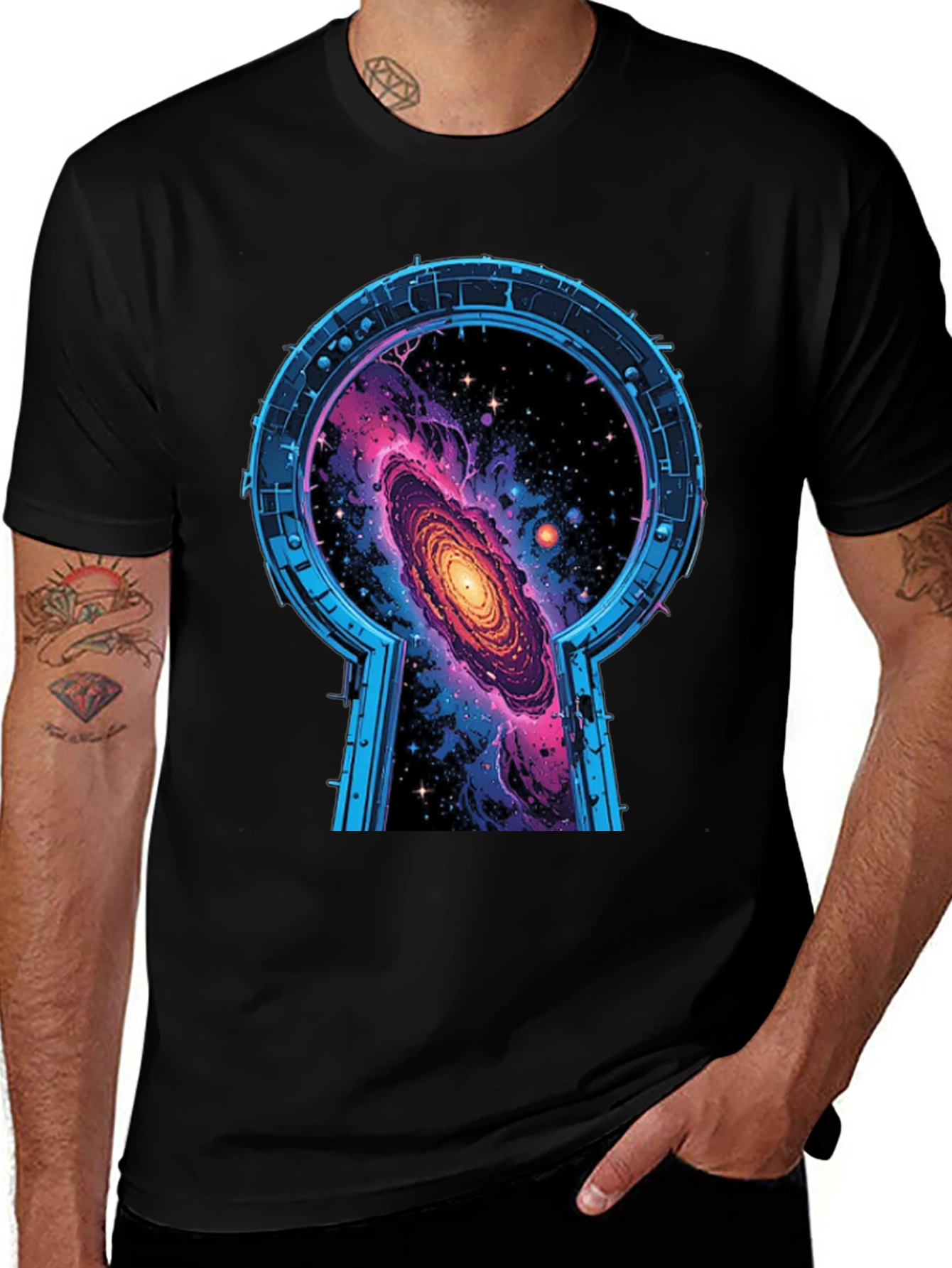 Variant 6 of Keyhole Galaxy Graphic Tee