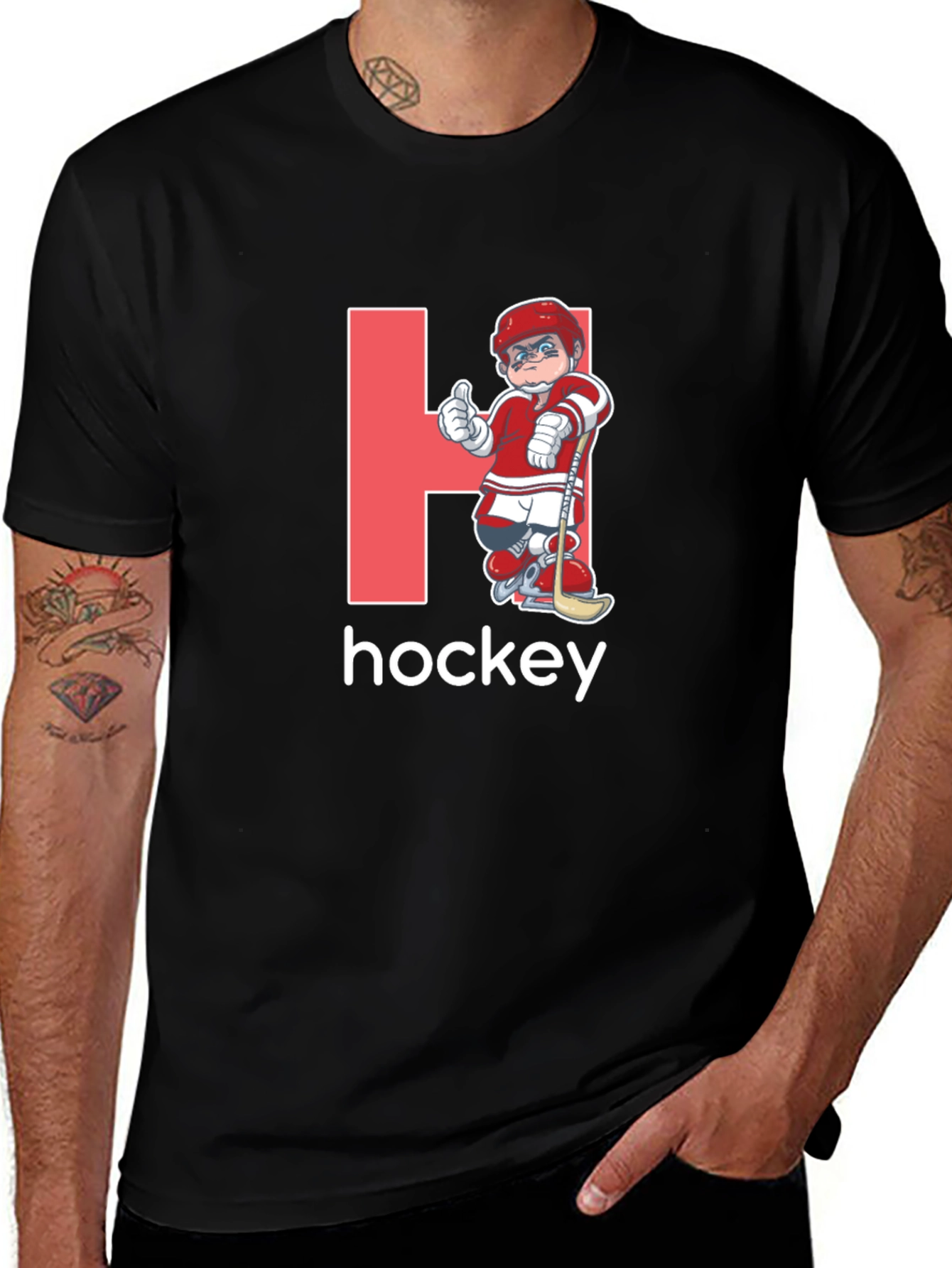 Variant 14 of Hockey T-Shirt - Fun Hockey Design