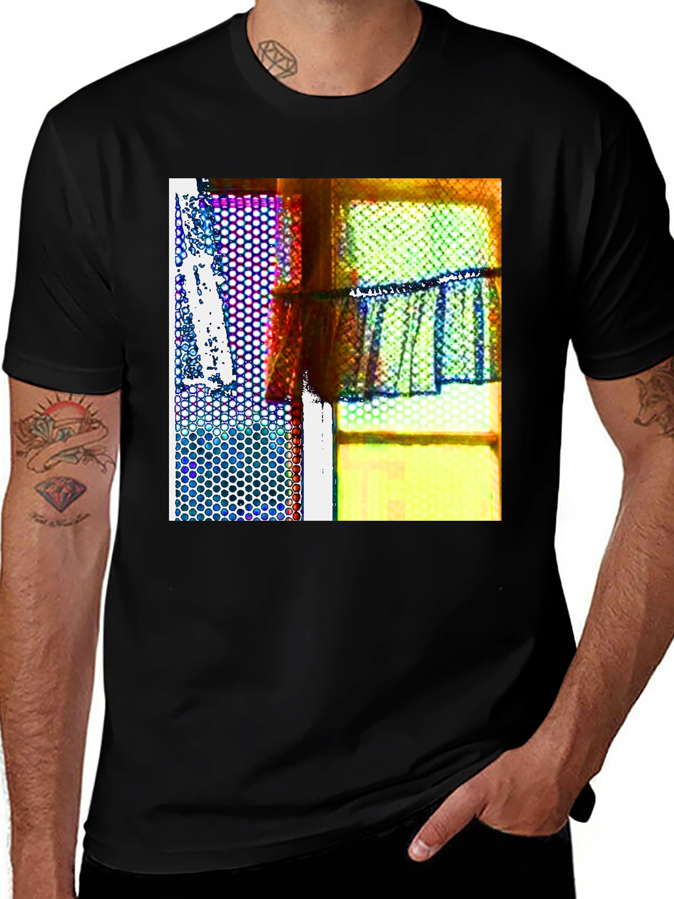 Variant 24 of Abstract Windowpane Graphic Tee