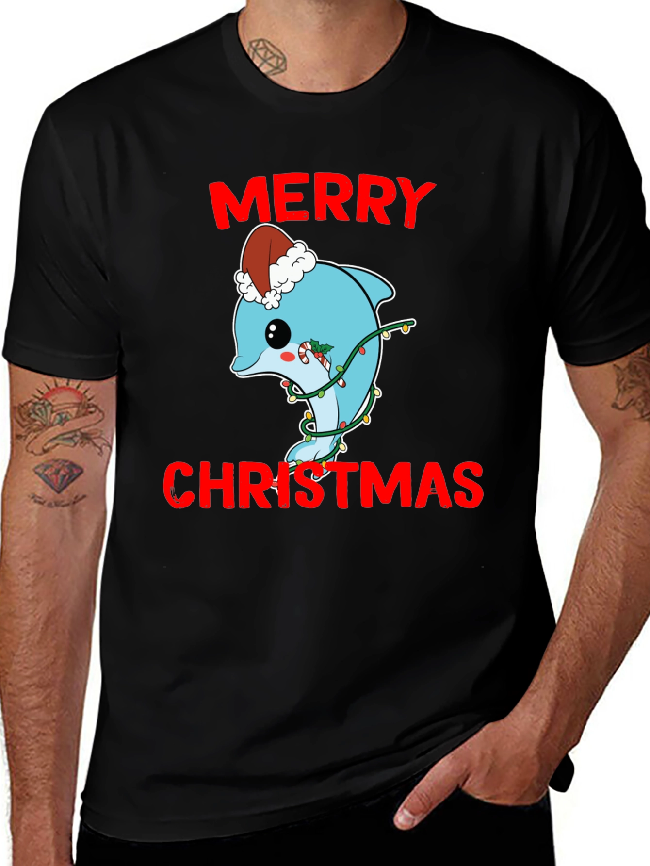 Merry Christmas Dolphin T-Shirt