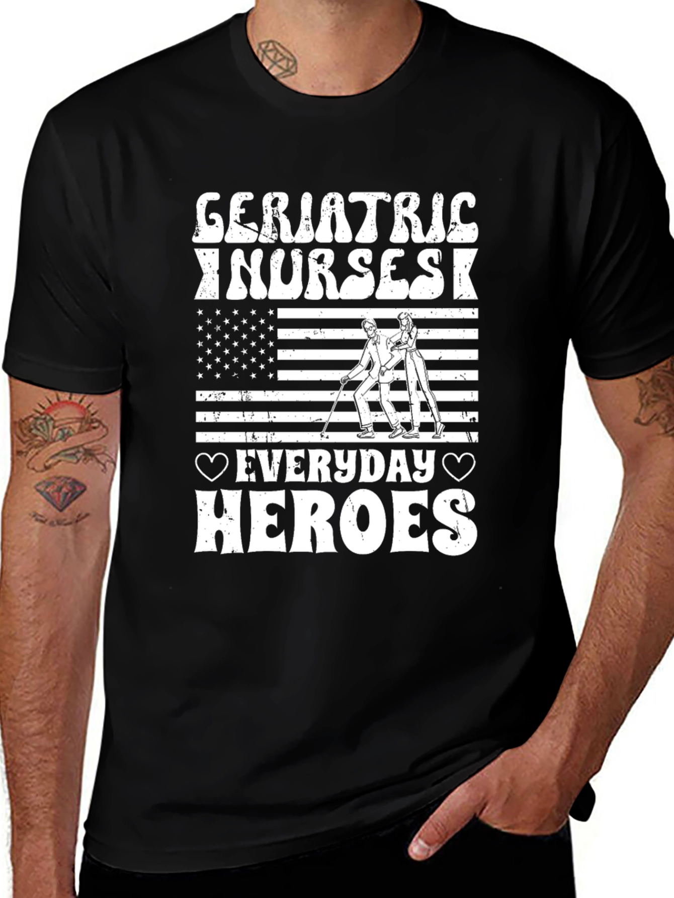 Geriatric Nurses Everyday Heroes T-Shirt