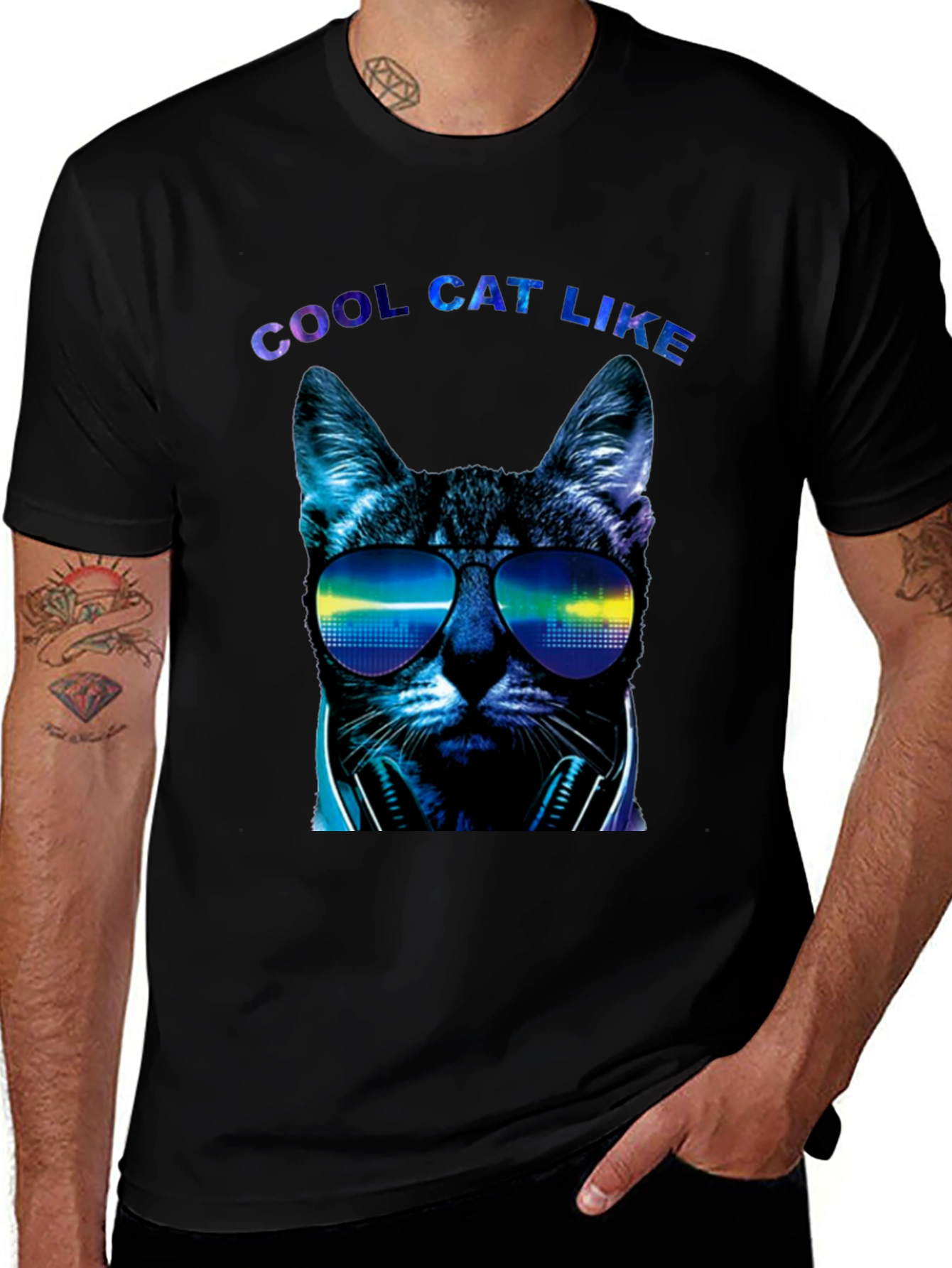 Variant 4 of Cool Cat Like Graphic Tee