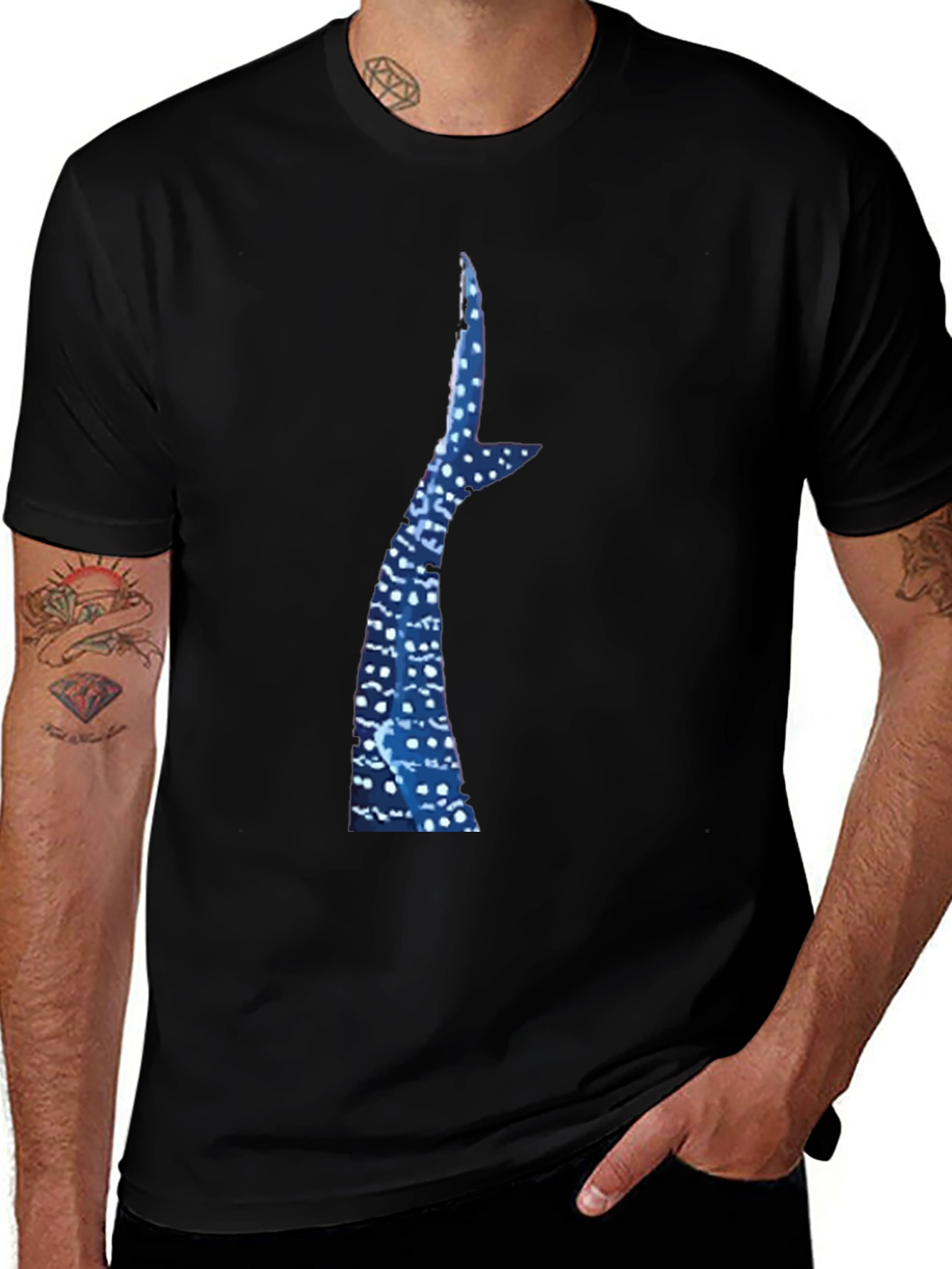 Variant 5 of Whale Shark Tail T-Shirt - Marine Life Tee