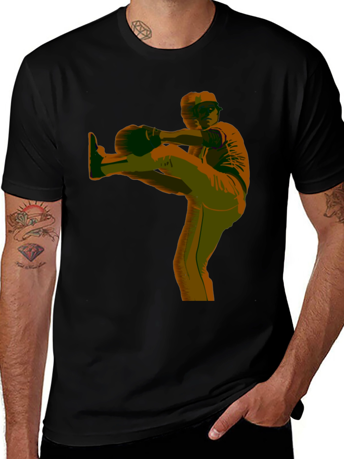 Variant 29 of Baseball Pitcher Graphic Tee