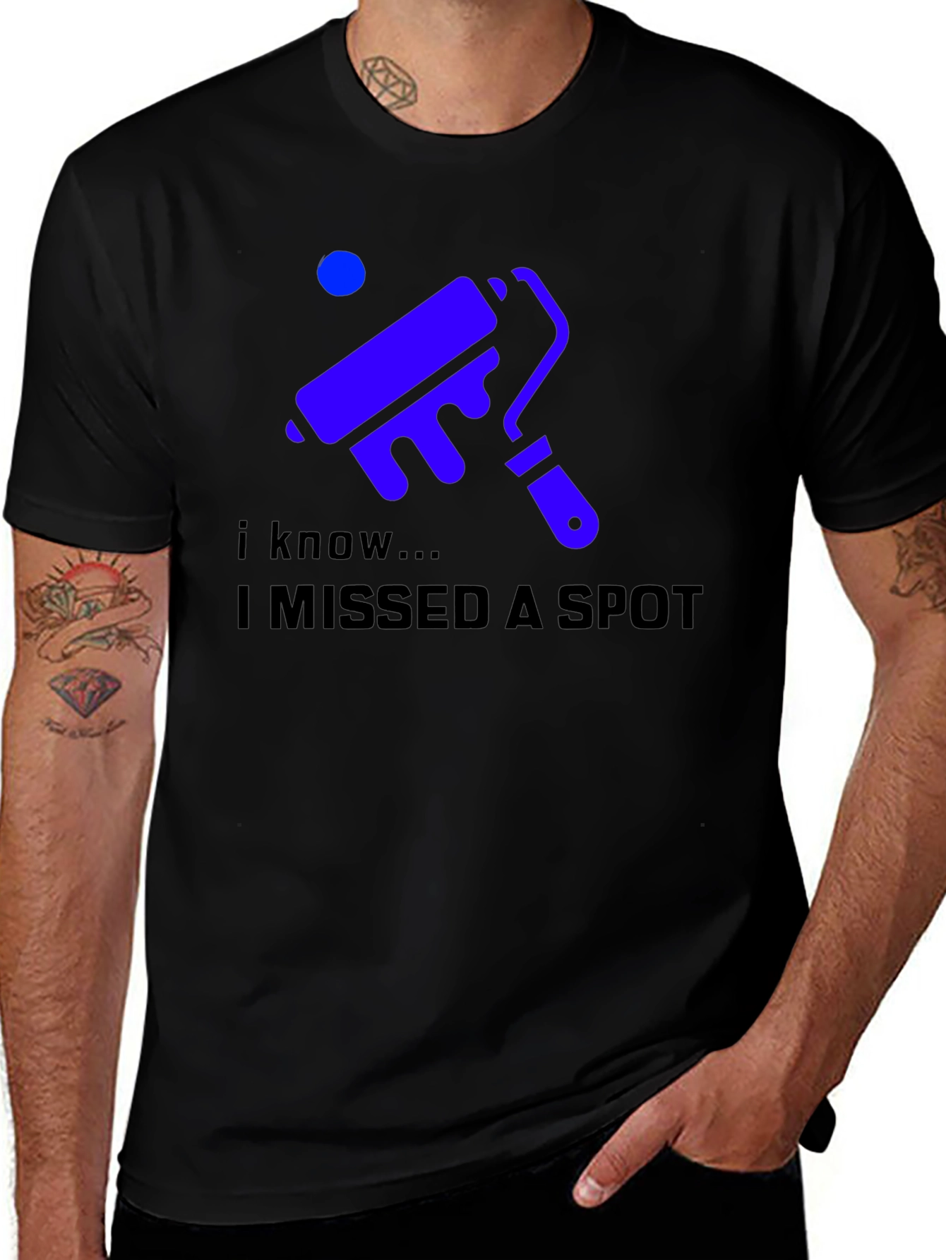 Variant 29 of I Missed a Spot Funny T-Shirt