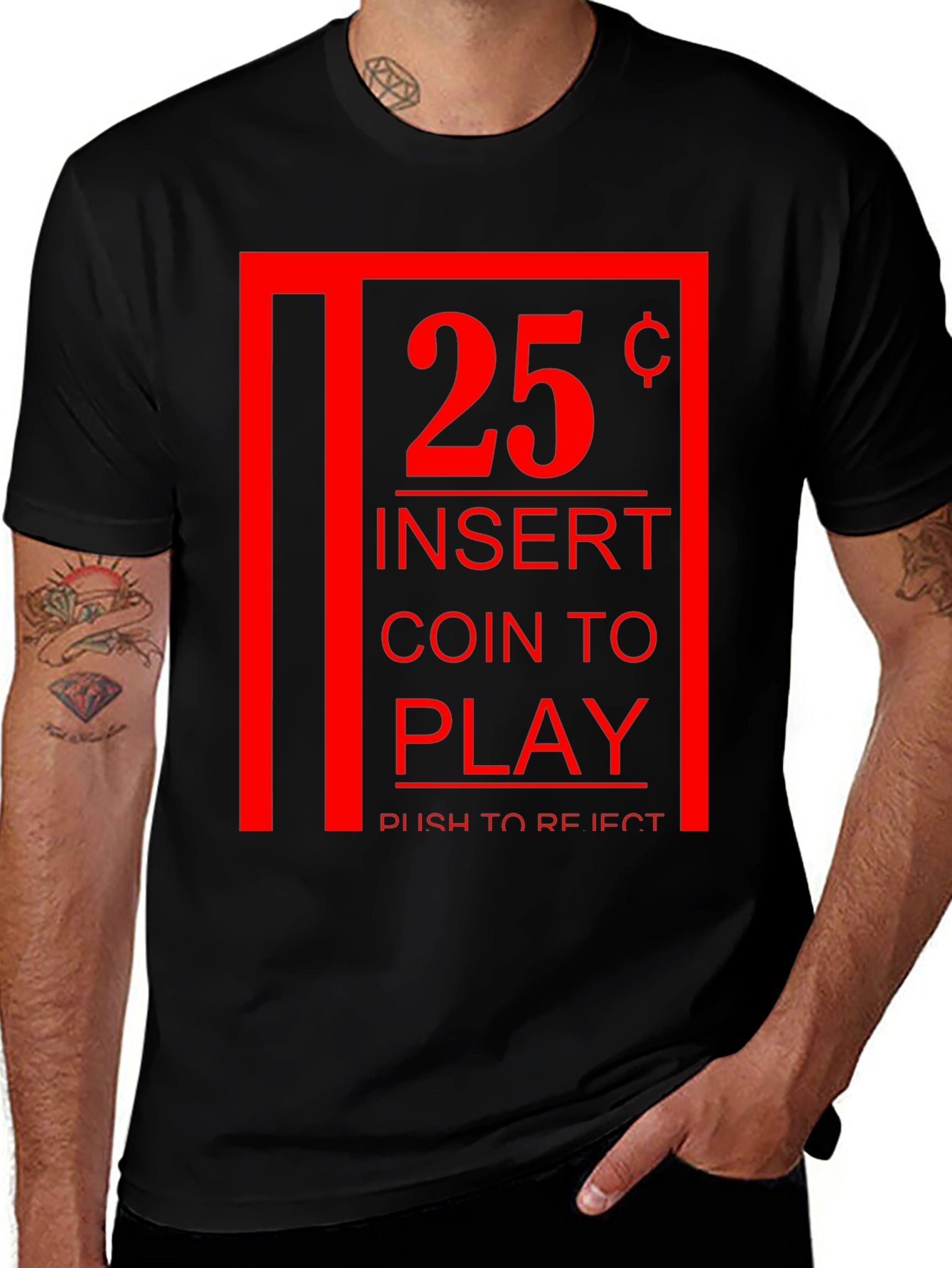 Variant 6 of Retro Arcade Game T-Shirt - Insert Coin to Play