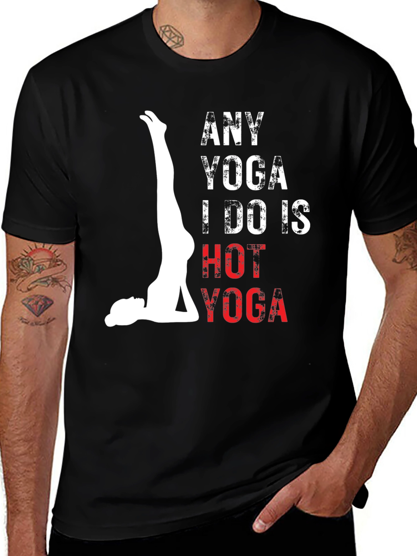 Hot Yoga T-Shirt - Funny Yoga Lover Tee