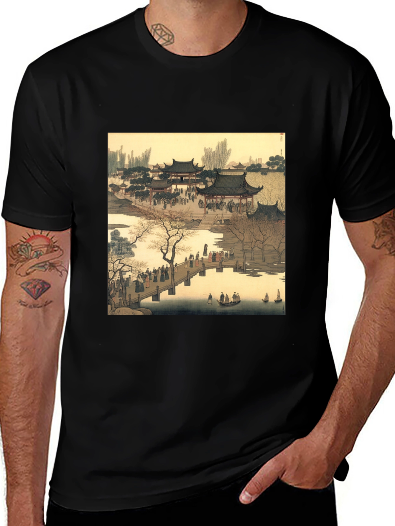 Variant 6 of Vintage Asian Art T-Shirt