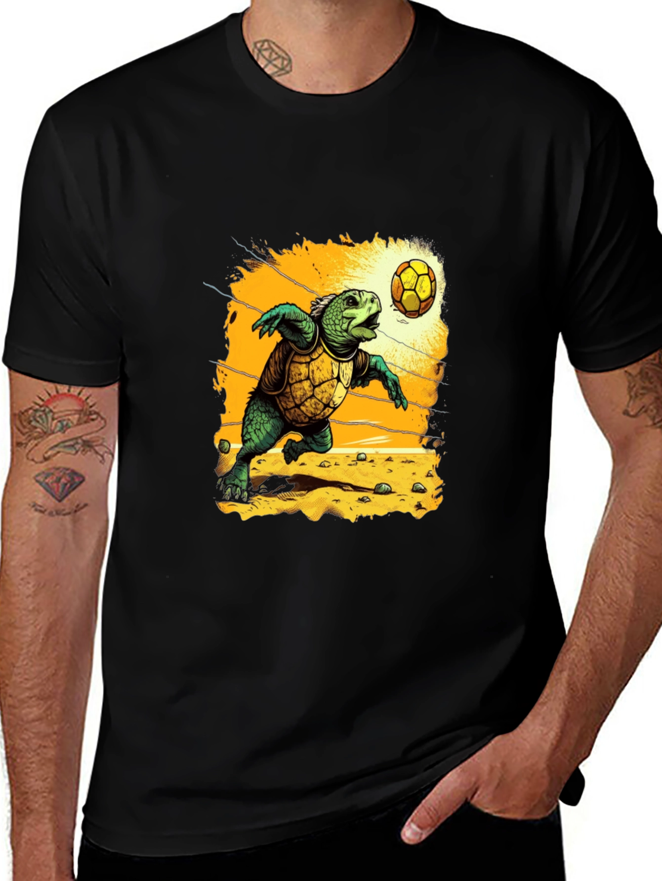 Variant 25 of Turtle Soccer Graphic T-Shirt
