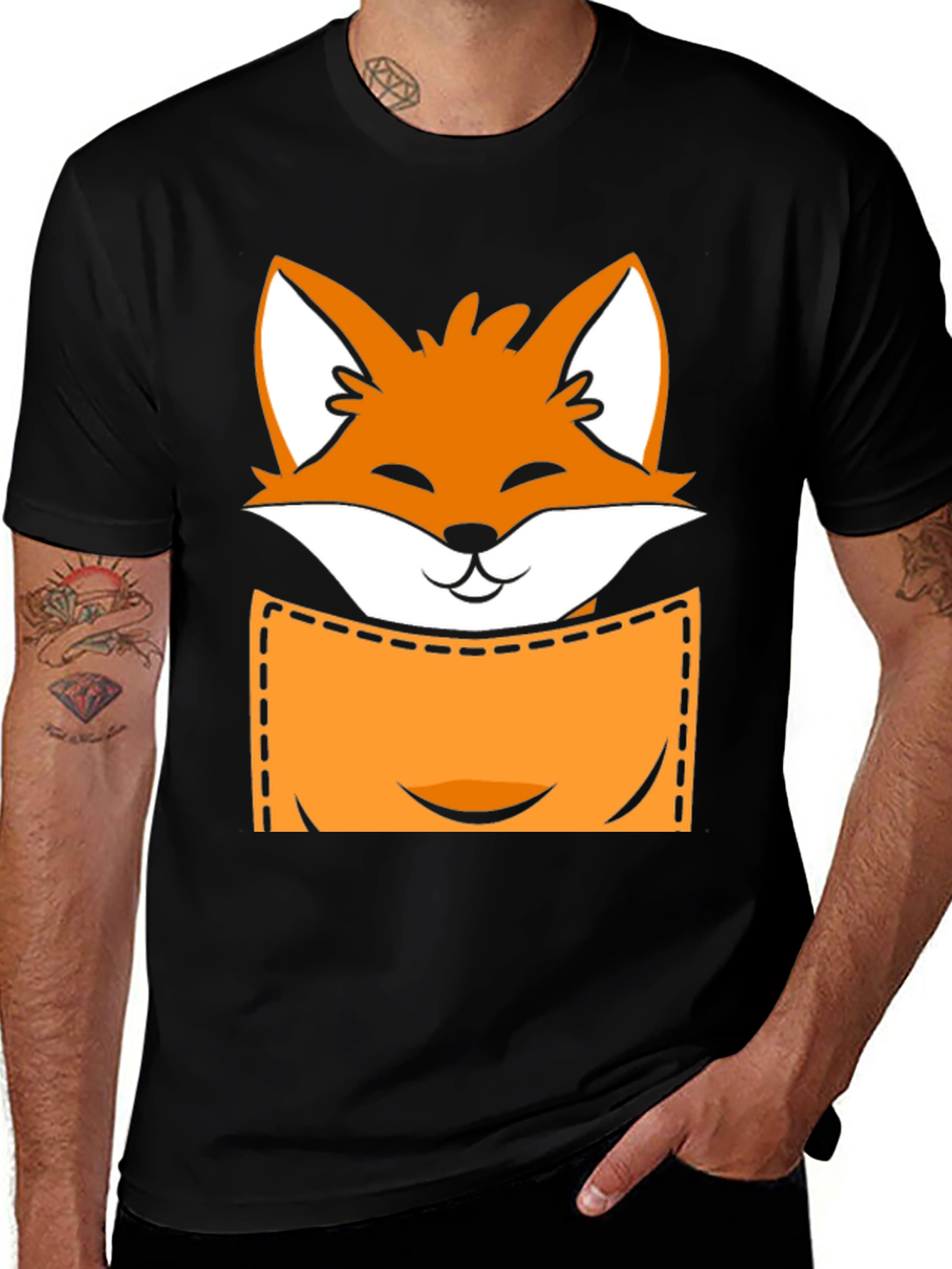 Variant 19 of Fox Pocket T-Shirt - Novelty Graphic Tee