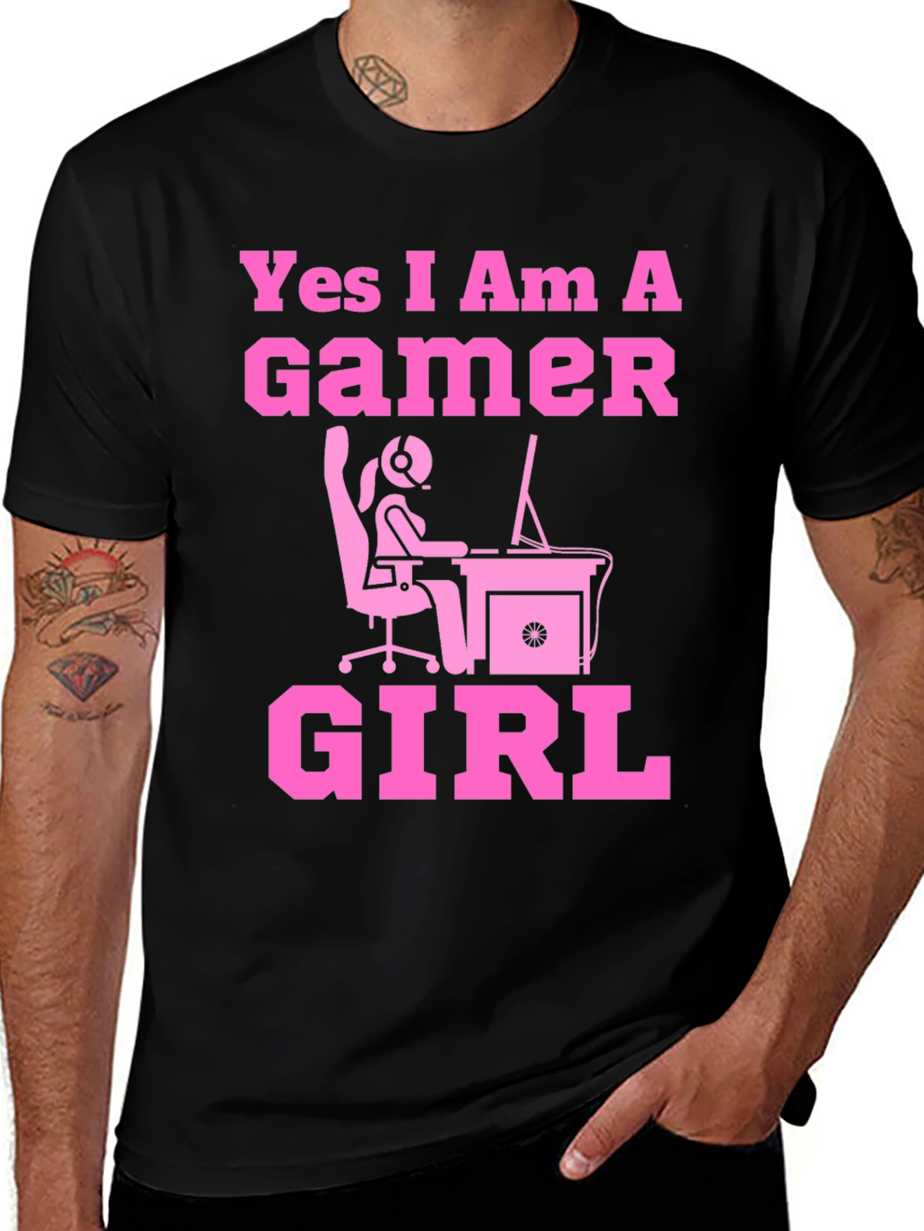 Variant 3 of Gamer Girl T-Shirt - Funny Gaming Tee
