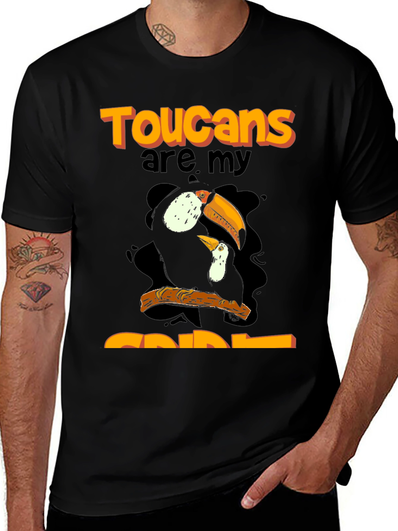 Toucan Graphic Tee - "Toucan's Are My Spirit Animal" Design