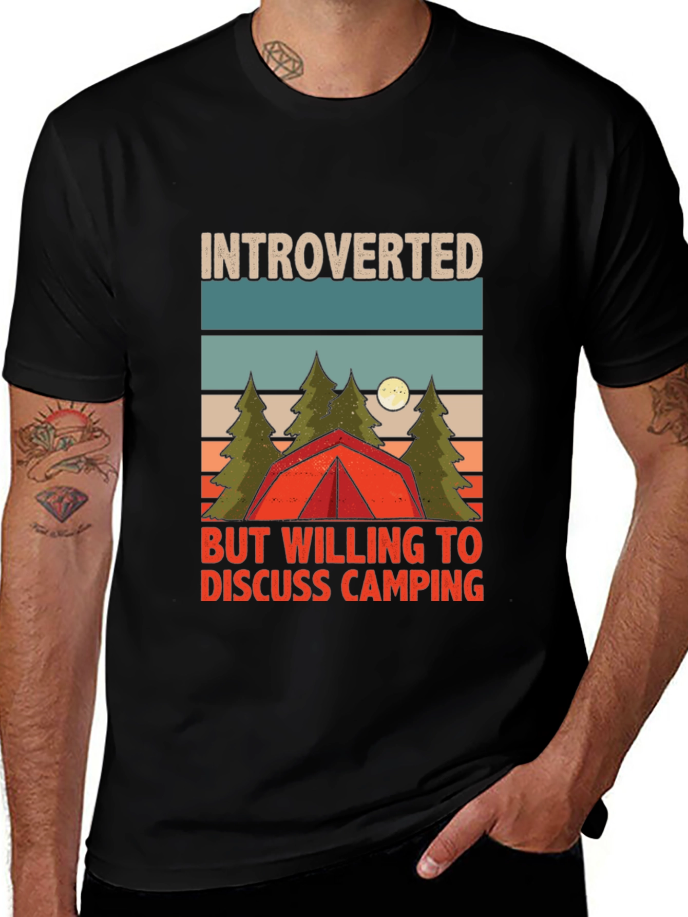 Variant 15 of Introverted Camping T-Shirt