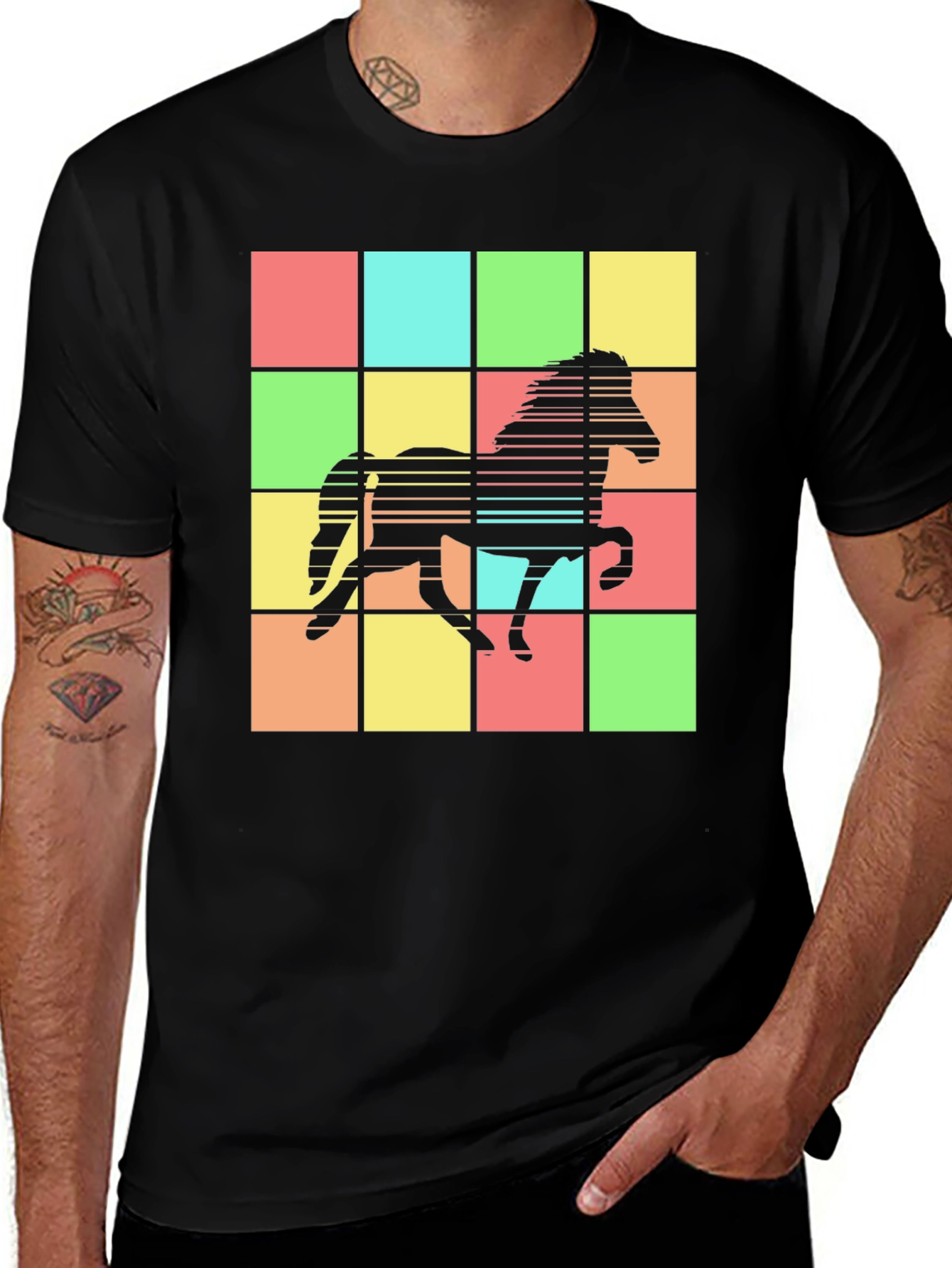 Variant 25 of Retro Horse Graphic Tee