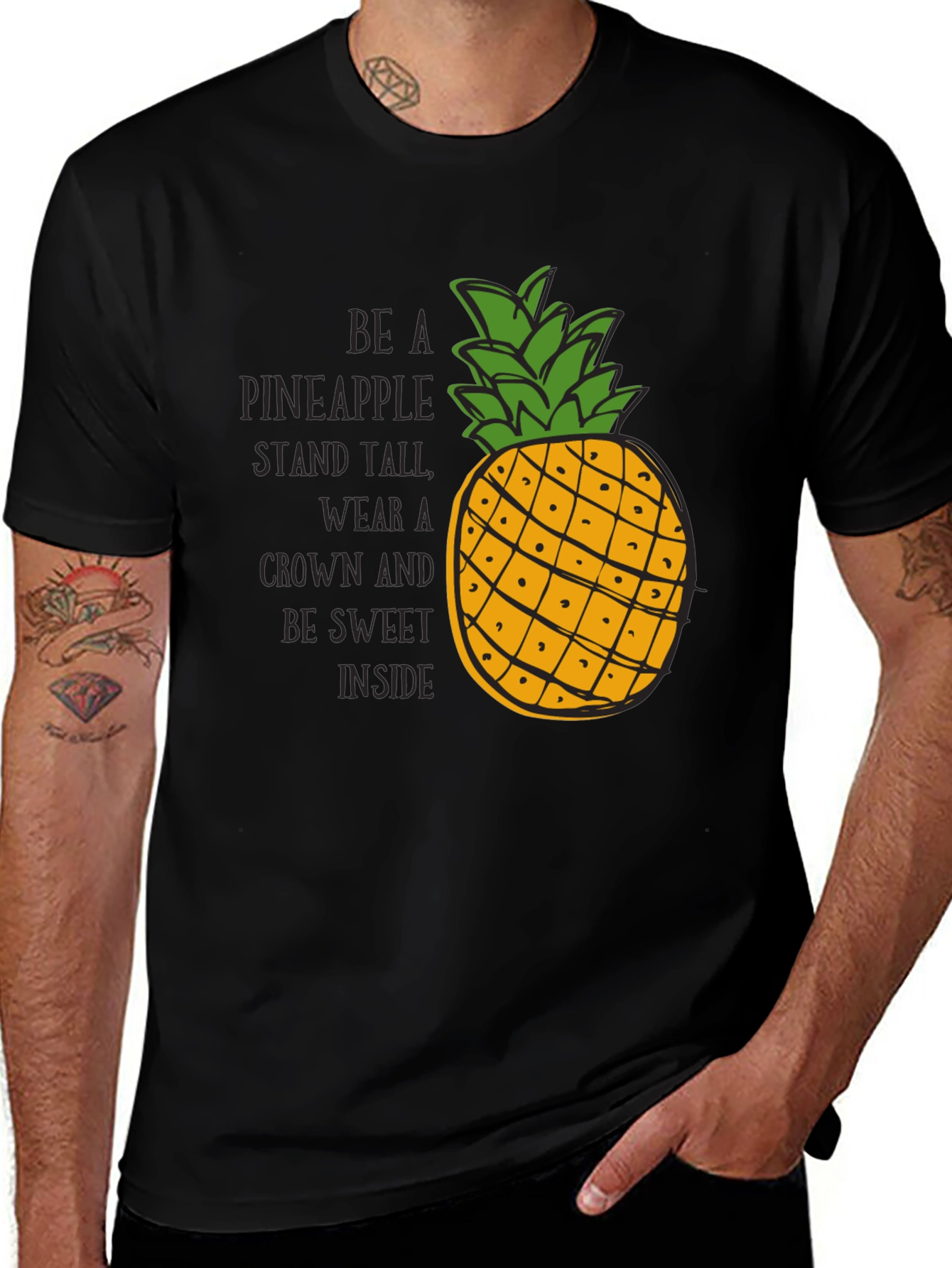 Variant 23 of Be a Pineapple T-Shirt - Stand Tall, Wear a Crown