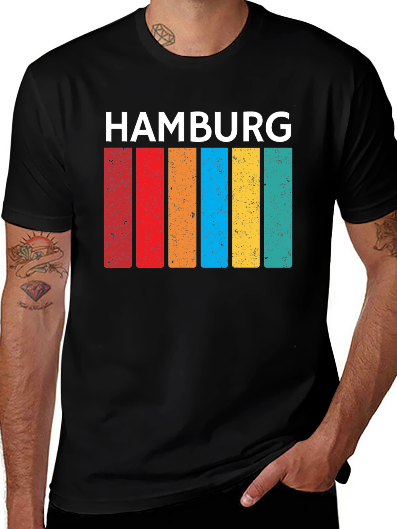 Variant 8 of Hamburg Retro Stripes T-Shirt