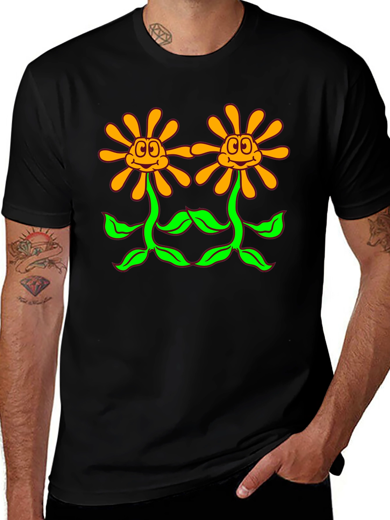 Variant 28 of Funny Flower Power Graphic T-Shirt