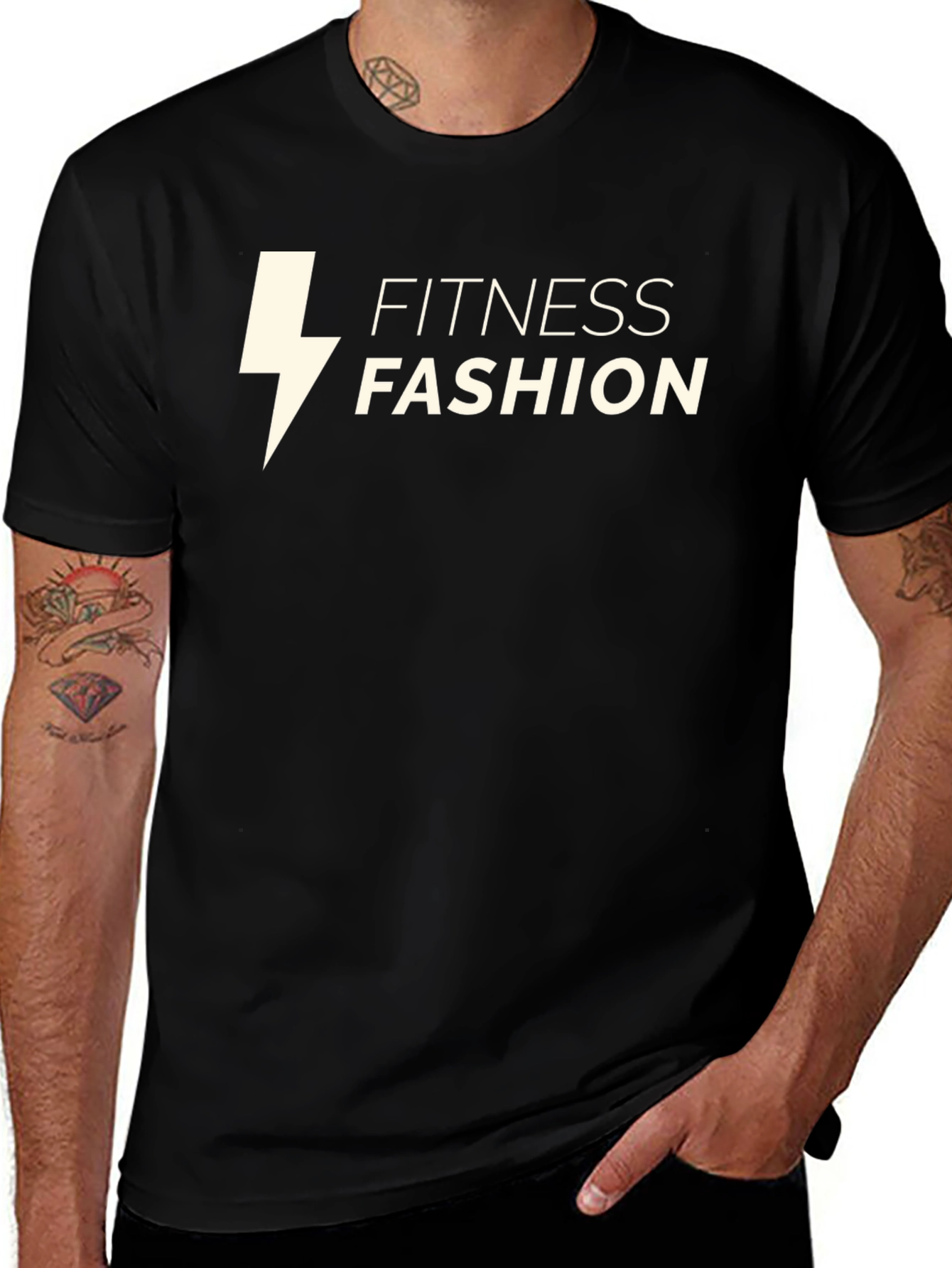 Fitness Fashion Black T-Shirt